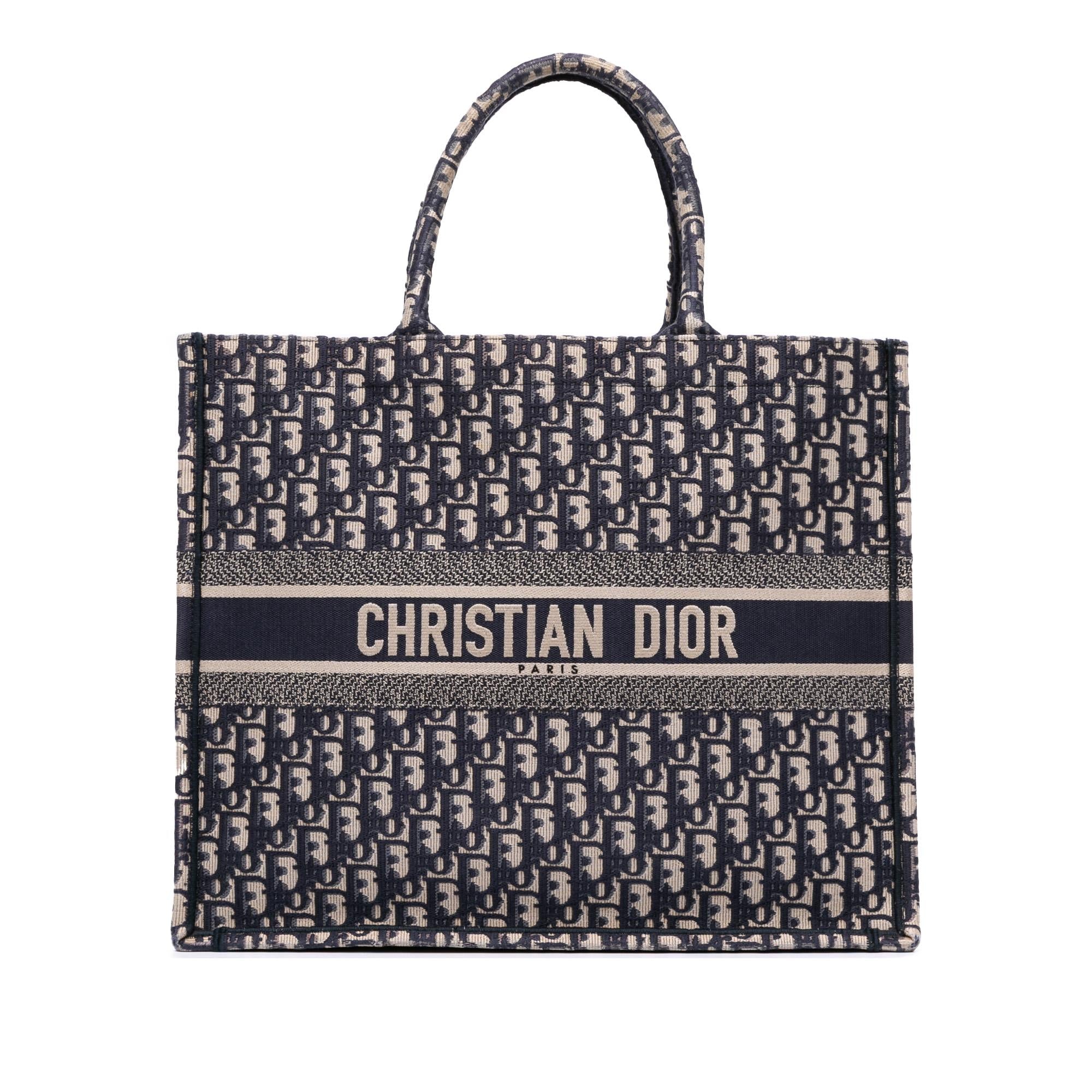 Dior Large Oblique Canvas Book Tote