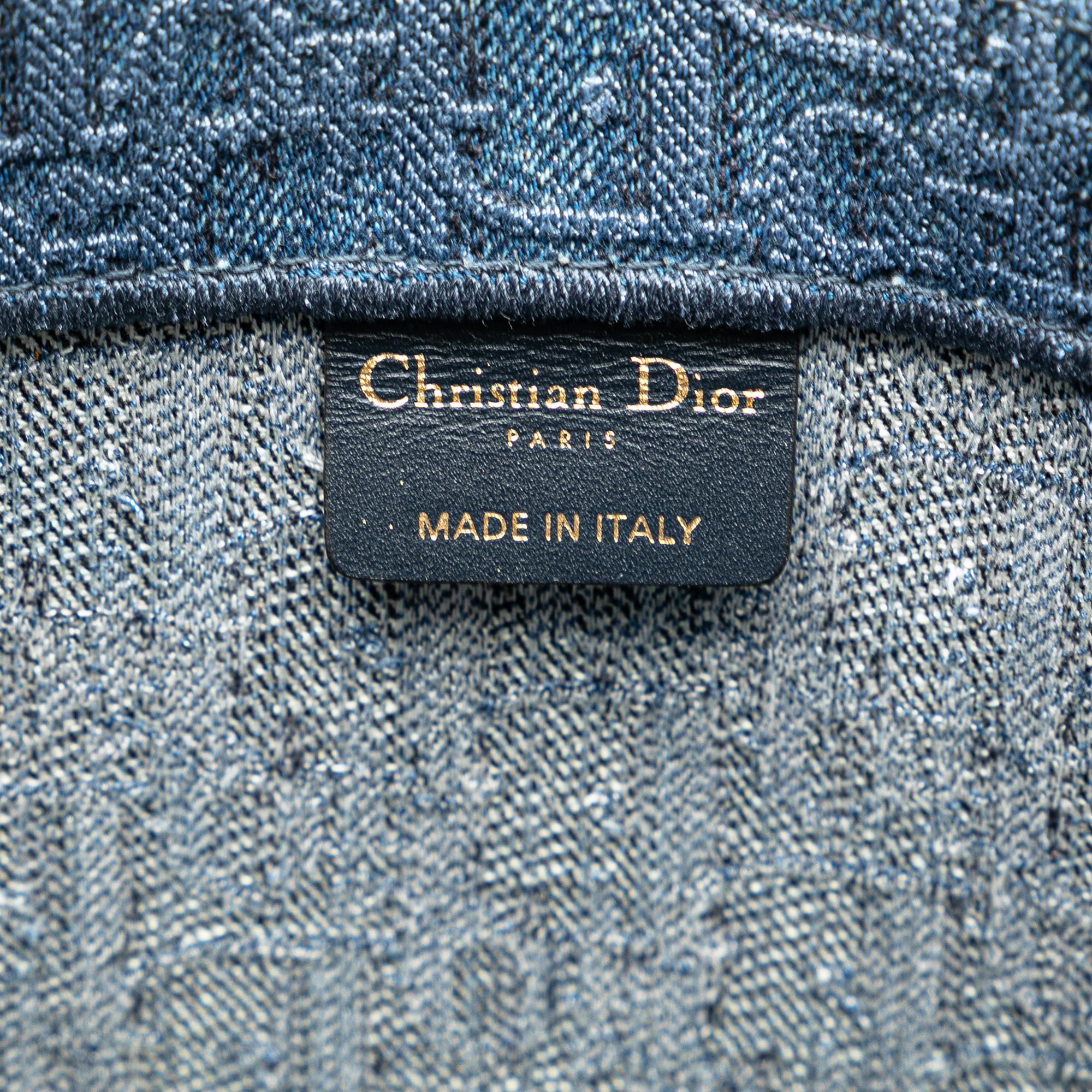 Dior Large Oblique Denim Book Tote (SHG-2aRetf)