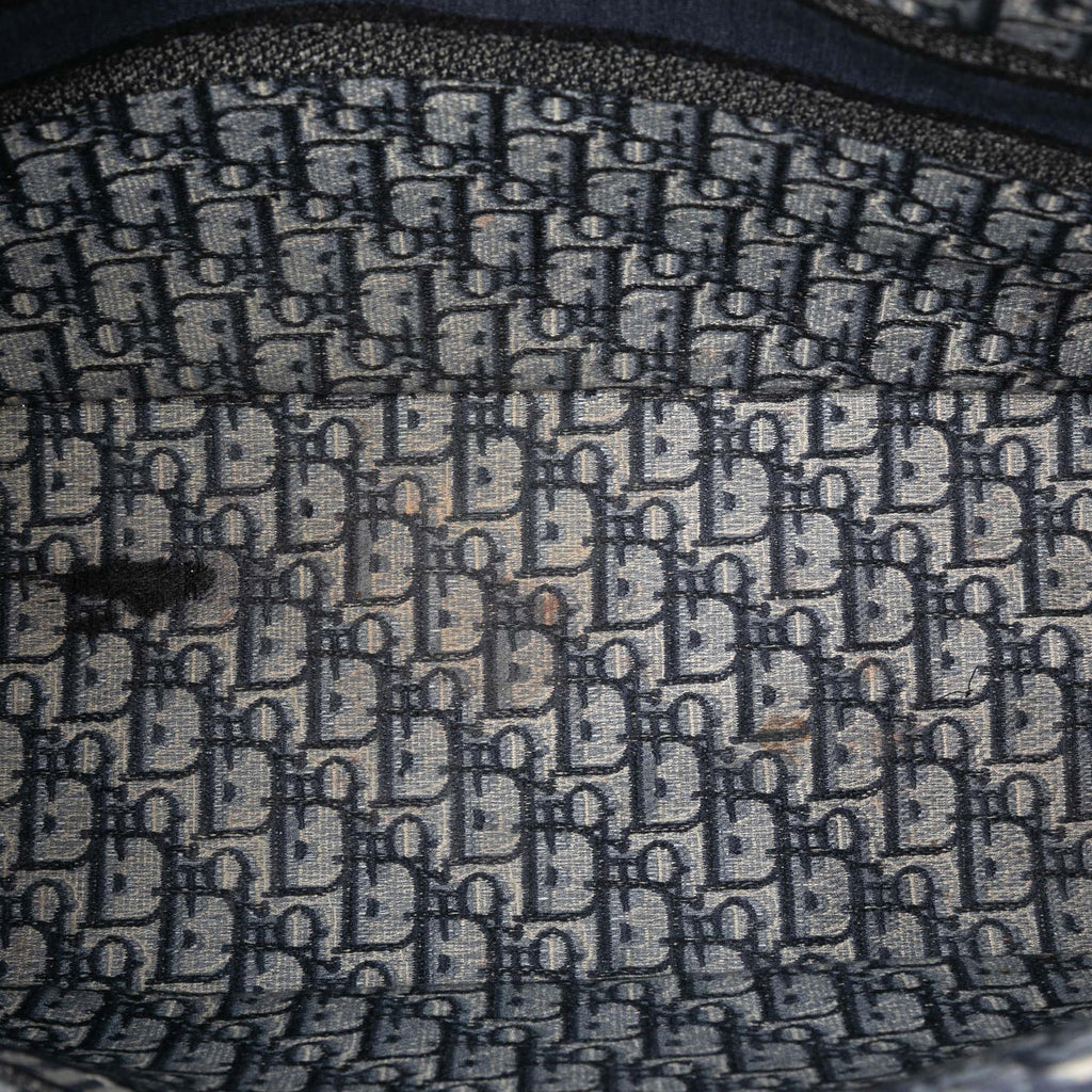 Dior Large Oblique Embroidered Canvas Book Tote