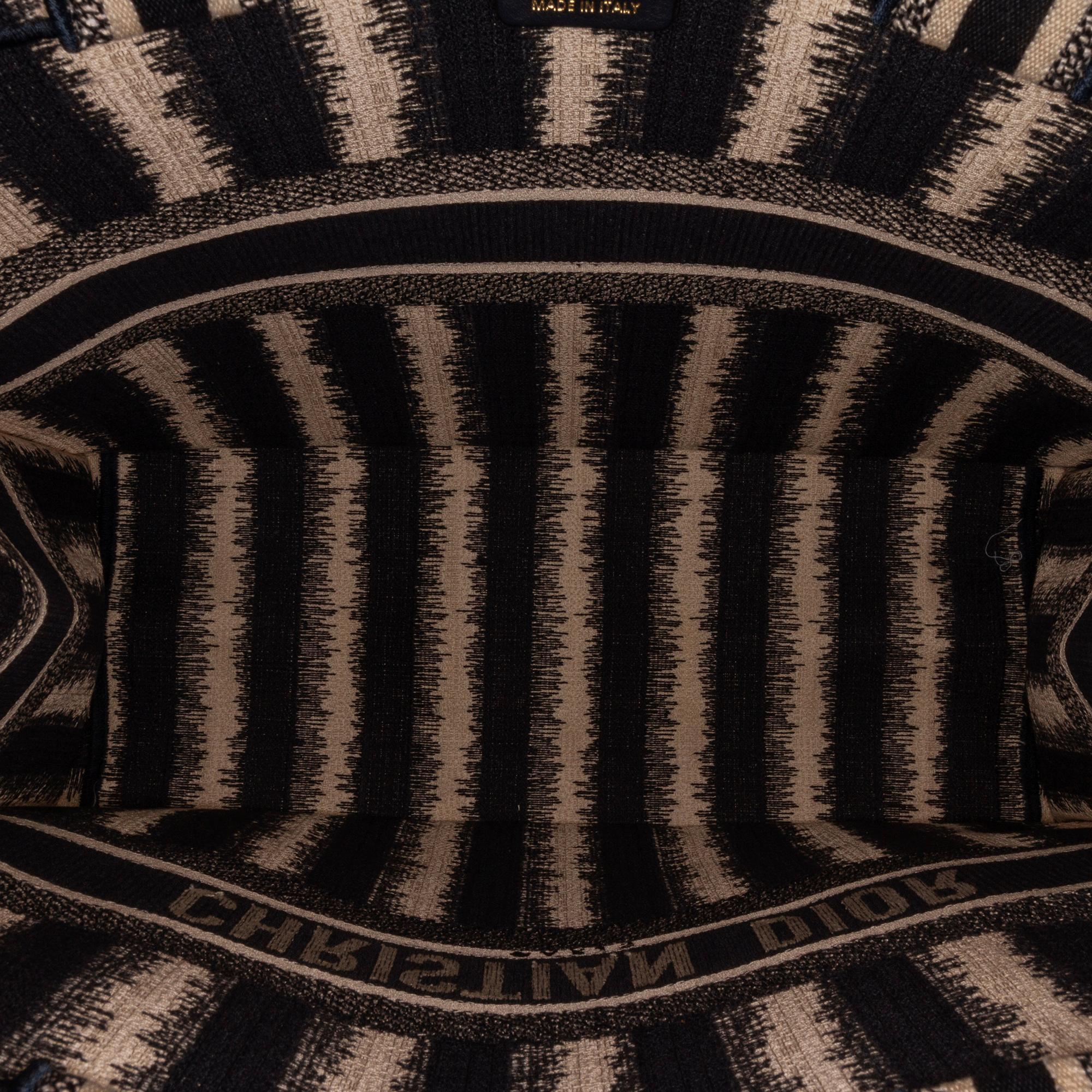 Dior Large Striped Book Tote (SHG-WRxHGK)