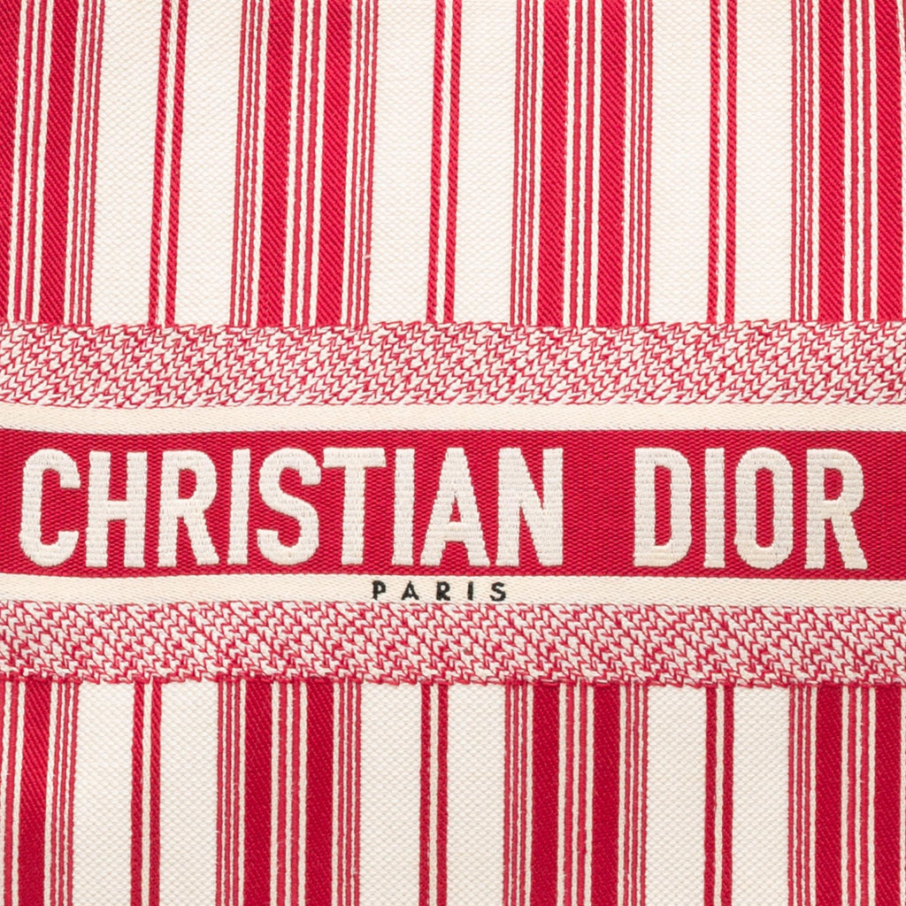 Dior Large Striped Book Tote