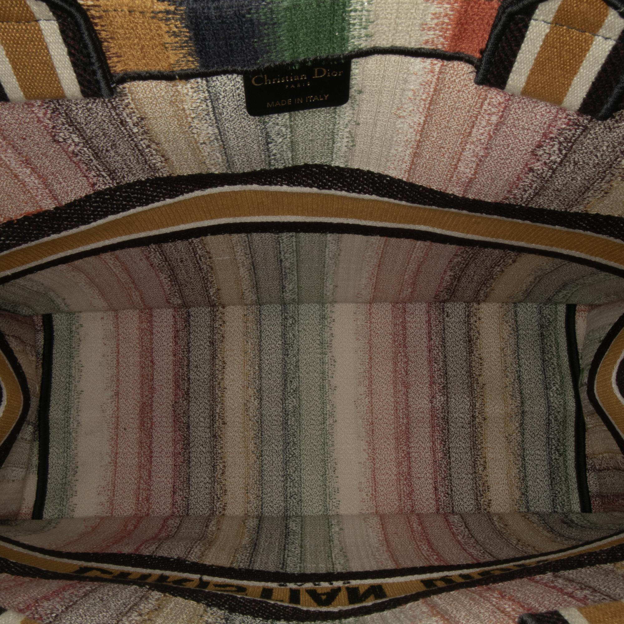 Dior Large Striped Book Tote (SHG-pZdLTL)