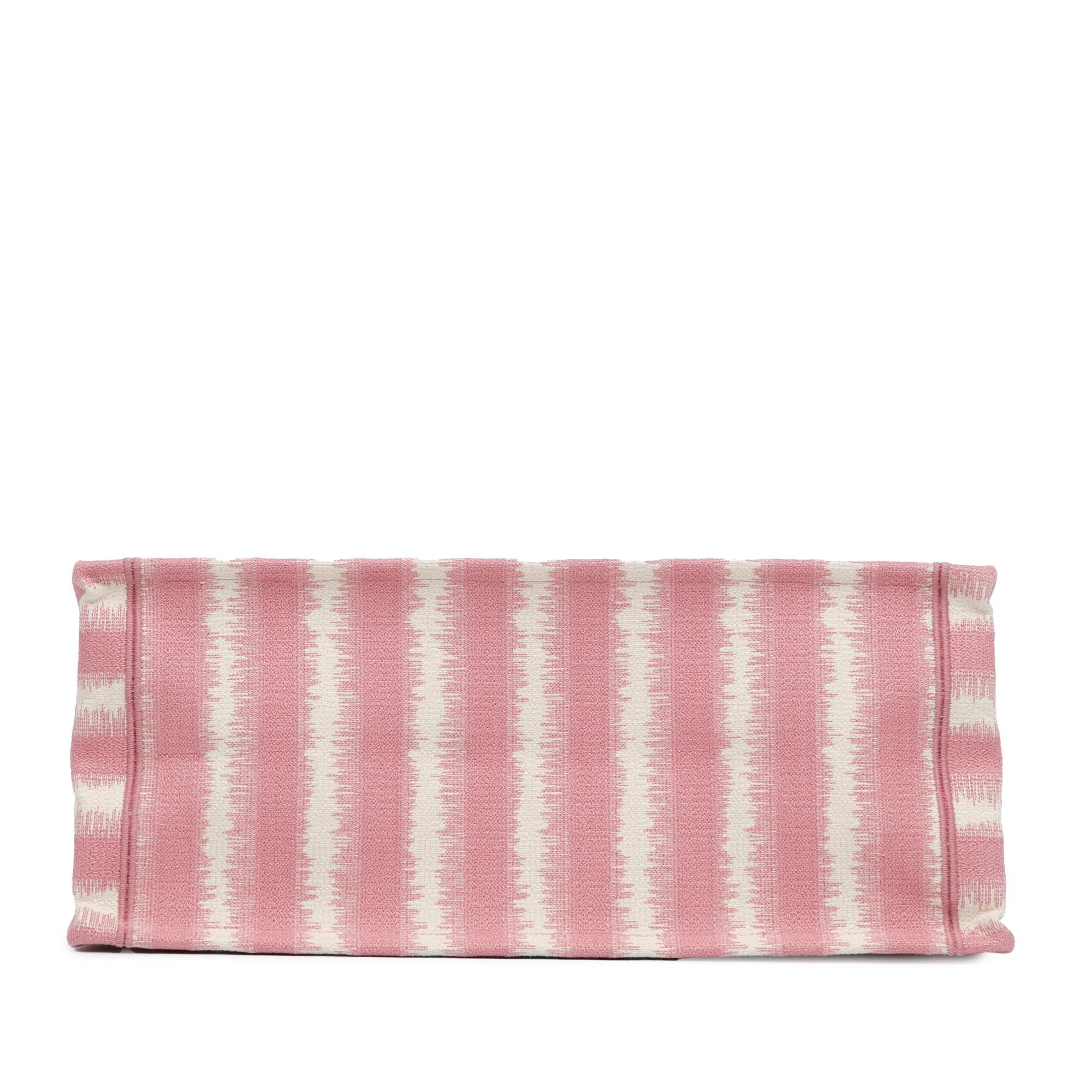 Dior Large Striped Book Tote (SHG-MhBhgW)