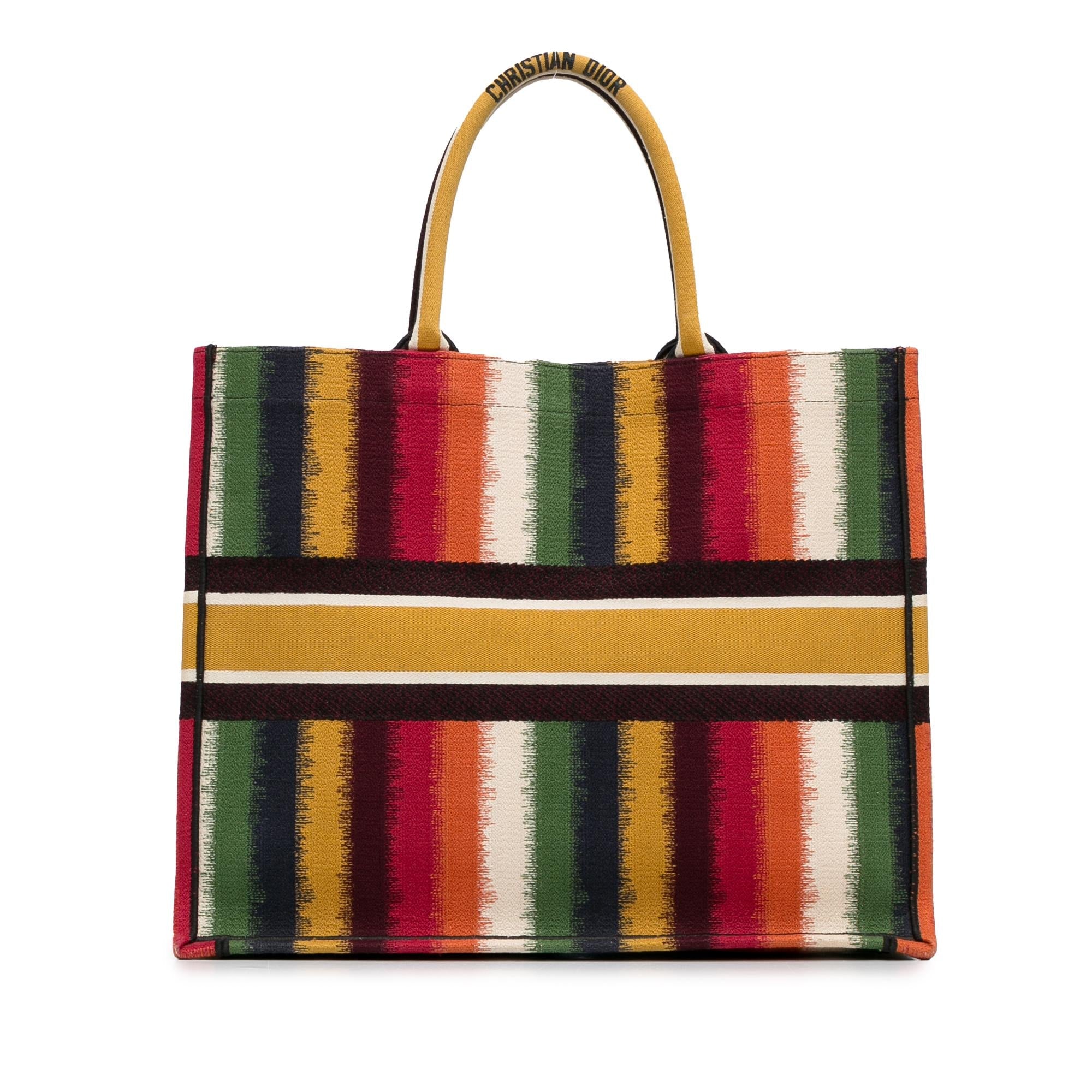 Dior Large Striped Book Tote (SHG-TDuS1O)