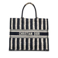 Dior Large Striped Book Tote