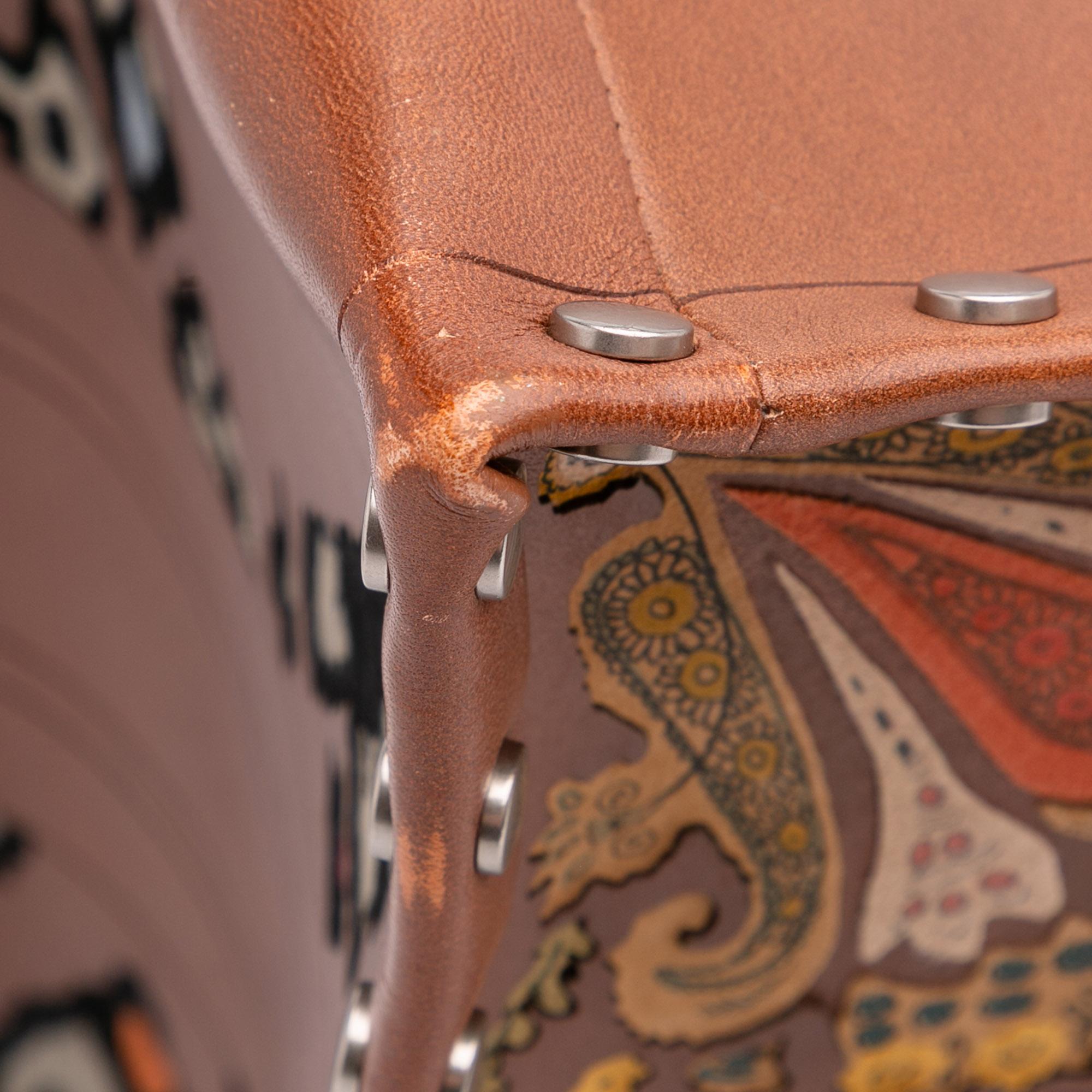 Dior Large Studded Embroidered Leather Floral Book Tote