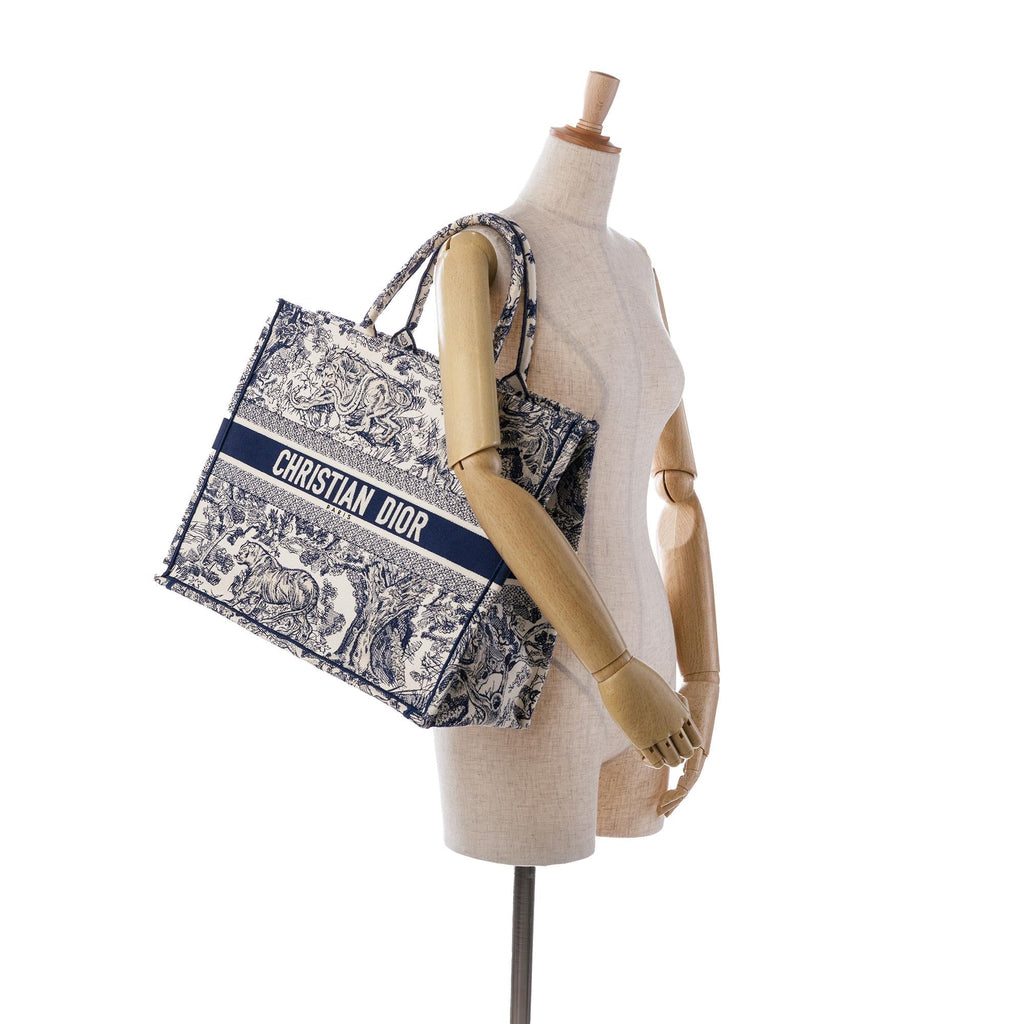 Dior Large Toile De Jouy Book Tote (SHG-P9XqZV)