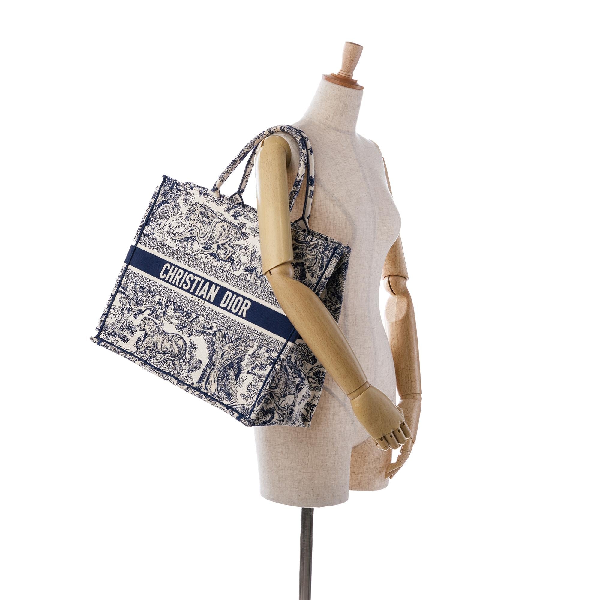Dior Large Toile De Jouy Book Tote (SHG-P9XqZV)