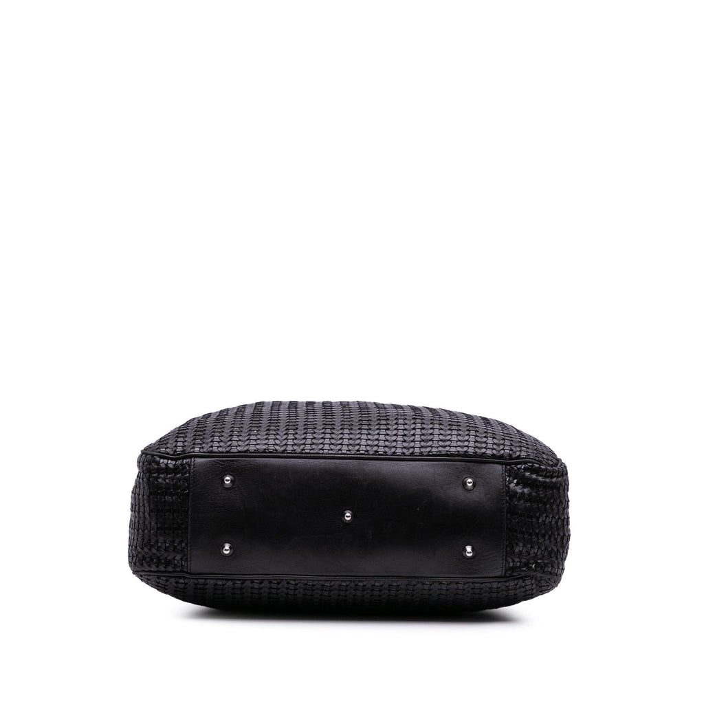 Dior Large Woven Lambskin Lady Dior Soft Shopping Tote