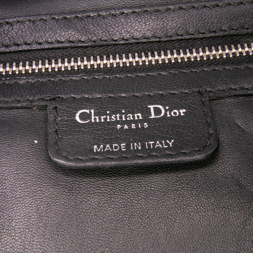 Dior Large Woven Lambskin Lady Dior Soft Shopping Tote