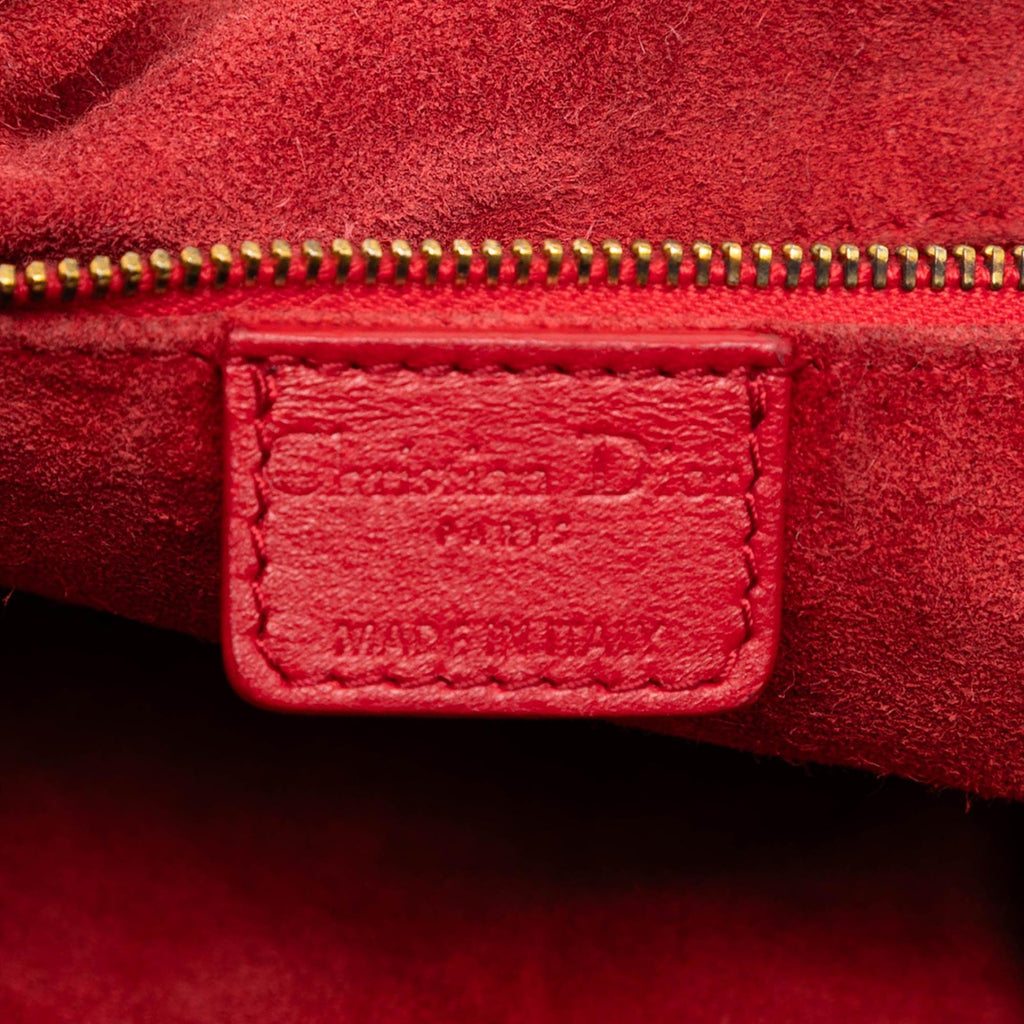 Dior Large Woven Lambskin Lady Dior Soft Shopping Tote