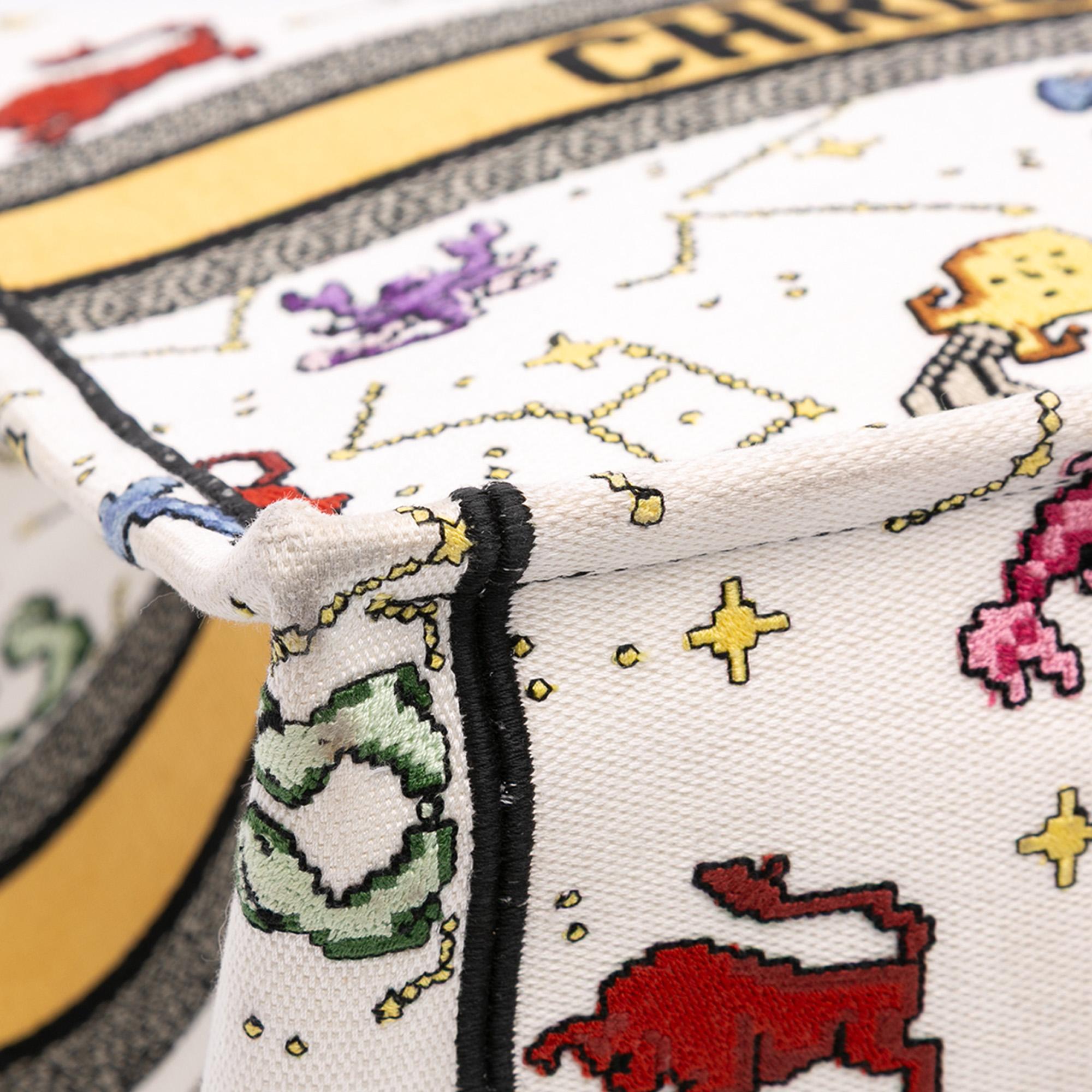Dior Large Zodiac Pixel Zodiac Book Tote
