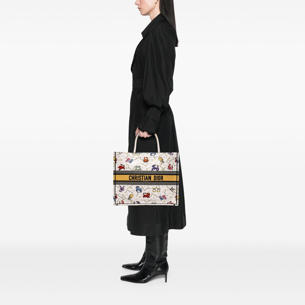 Dior Large Zodiac Pixel Zodiac Book Tote
