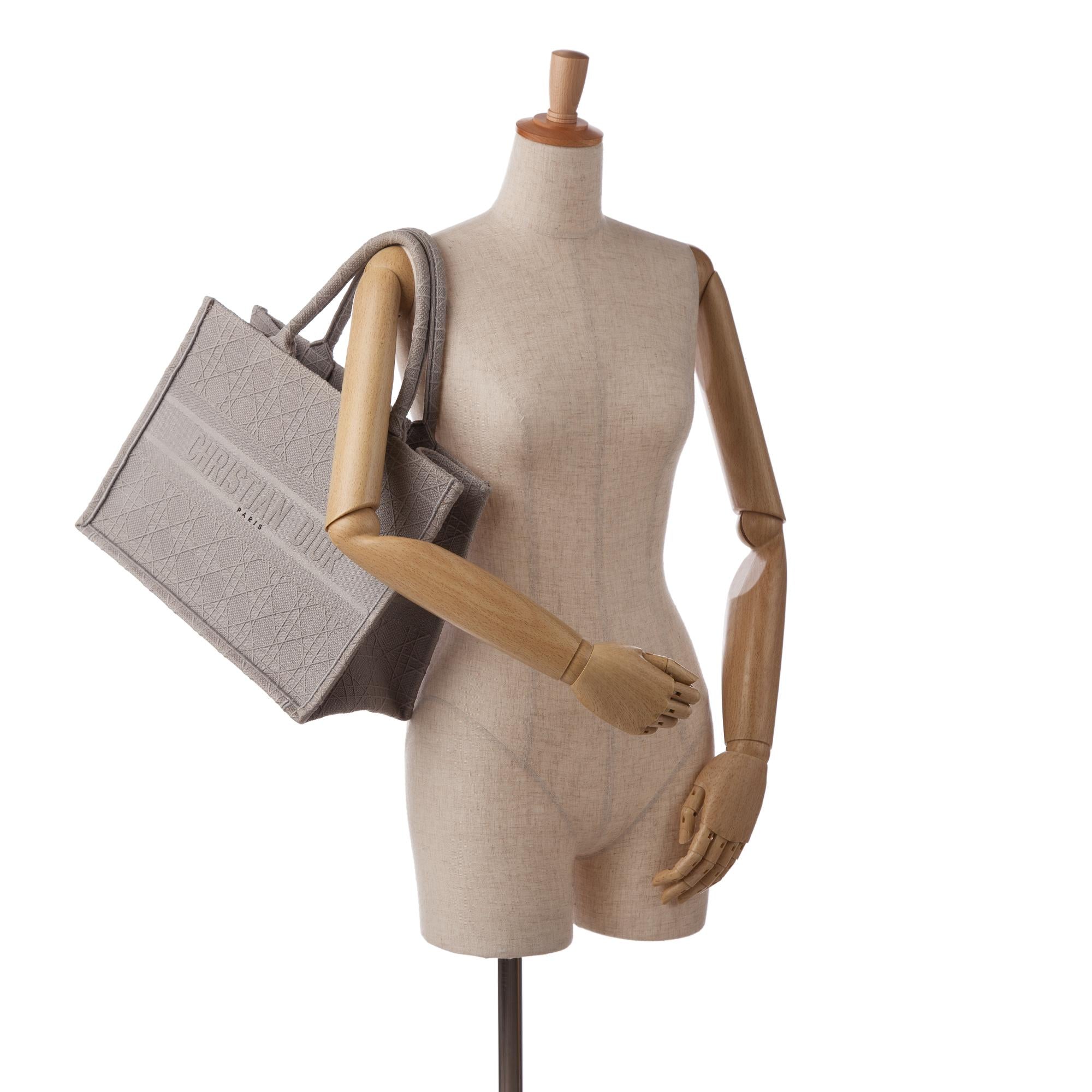 Dior Medium Cannage Embroidered Book Tote