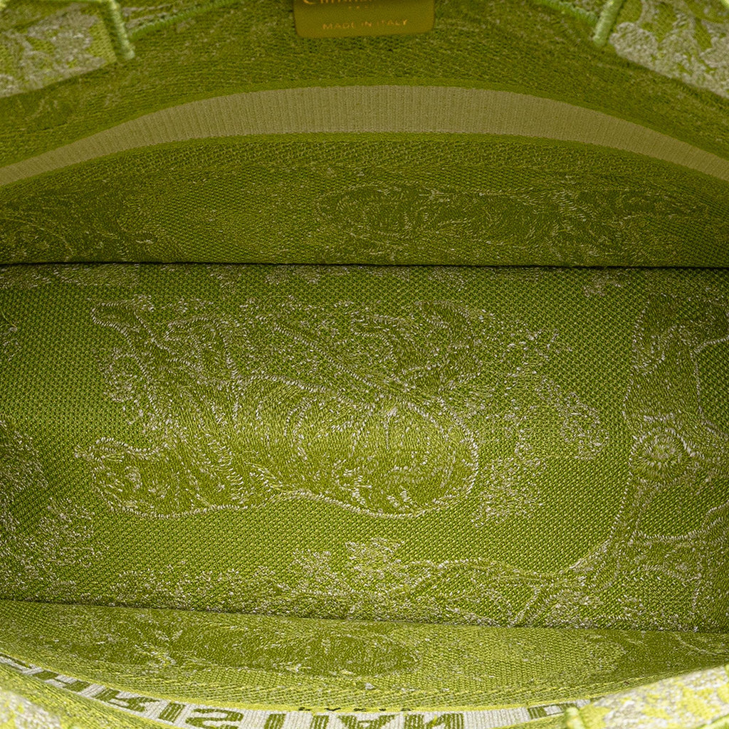 Dior Medium Canvas Embroidered Dioriviera Toile De Jouy Book Tote