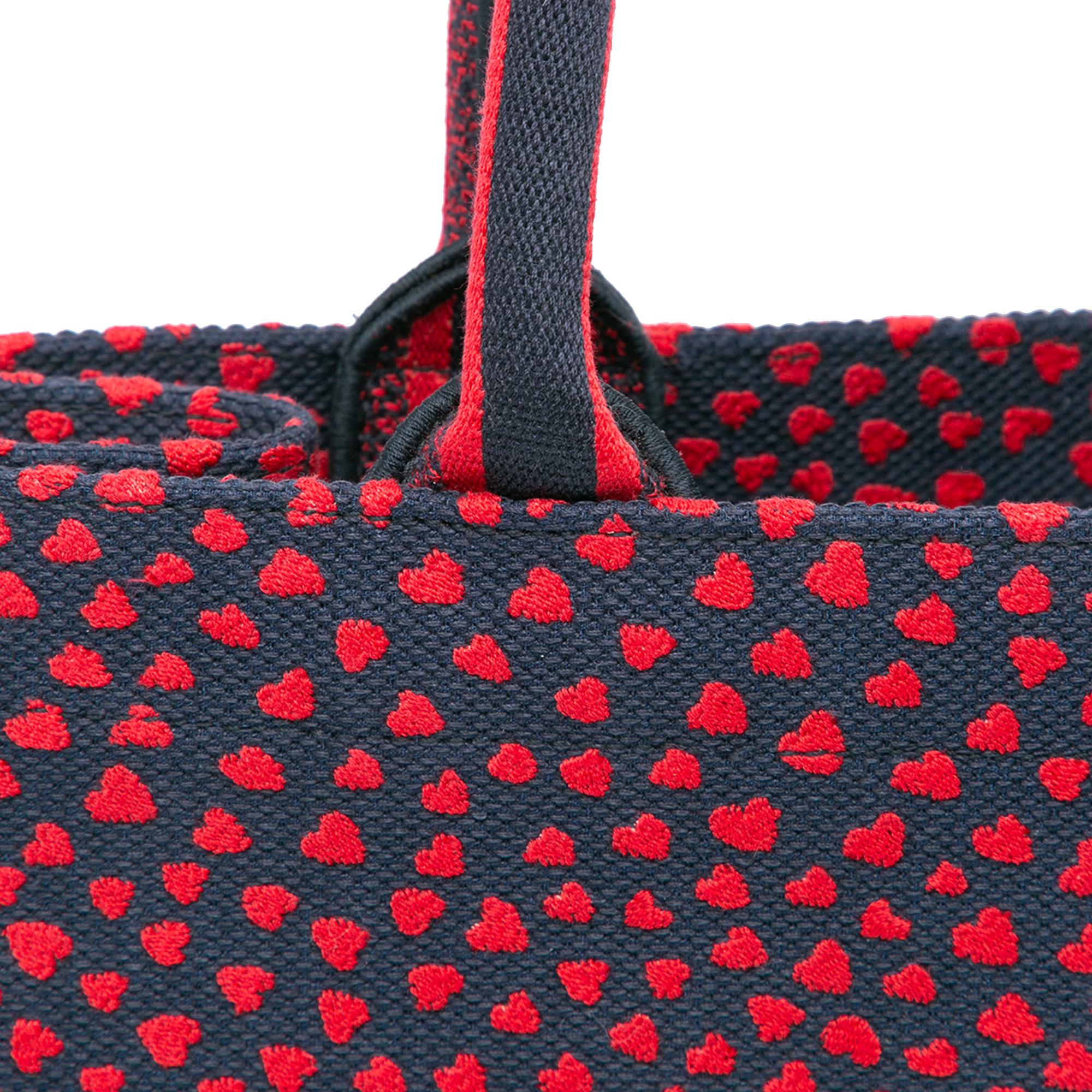 Dior Medium Canvas Pop Hearts I Love Paris Book Tote