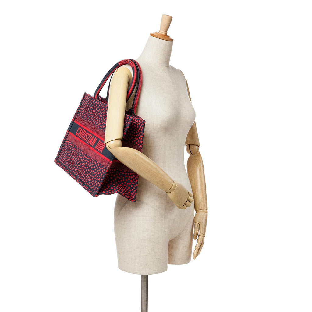 Dior Medium Canvas Pop Hearts I Love Paris Book Tote