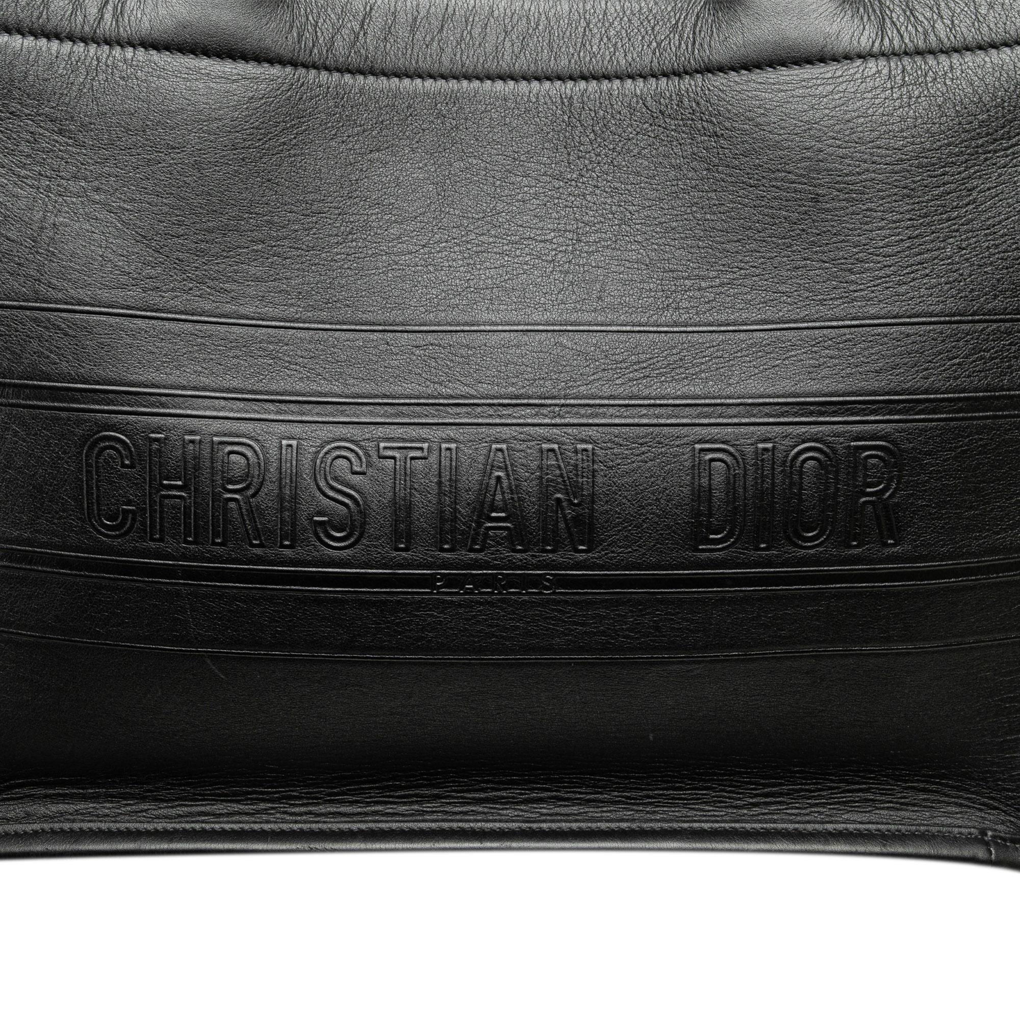 Dior Medium Embossed Leather Book Tote