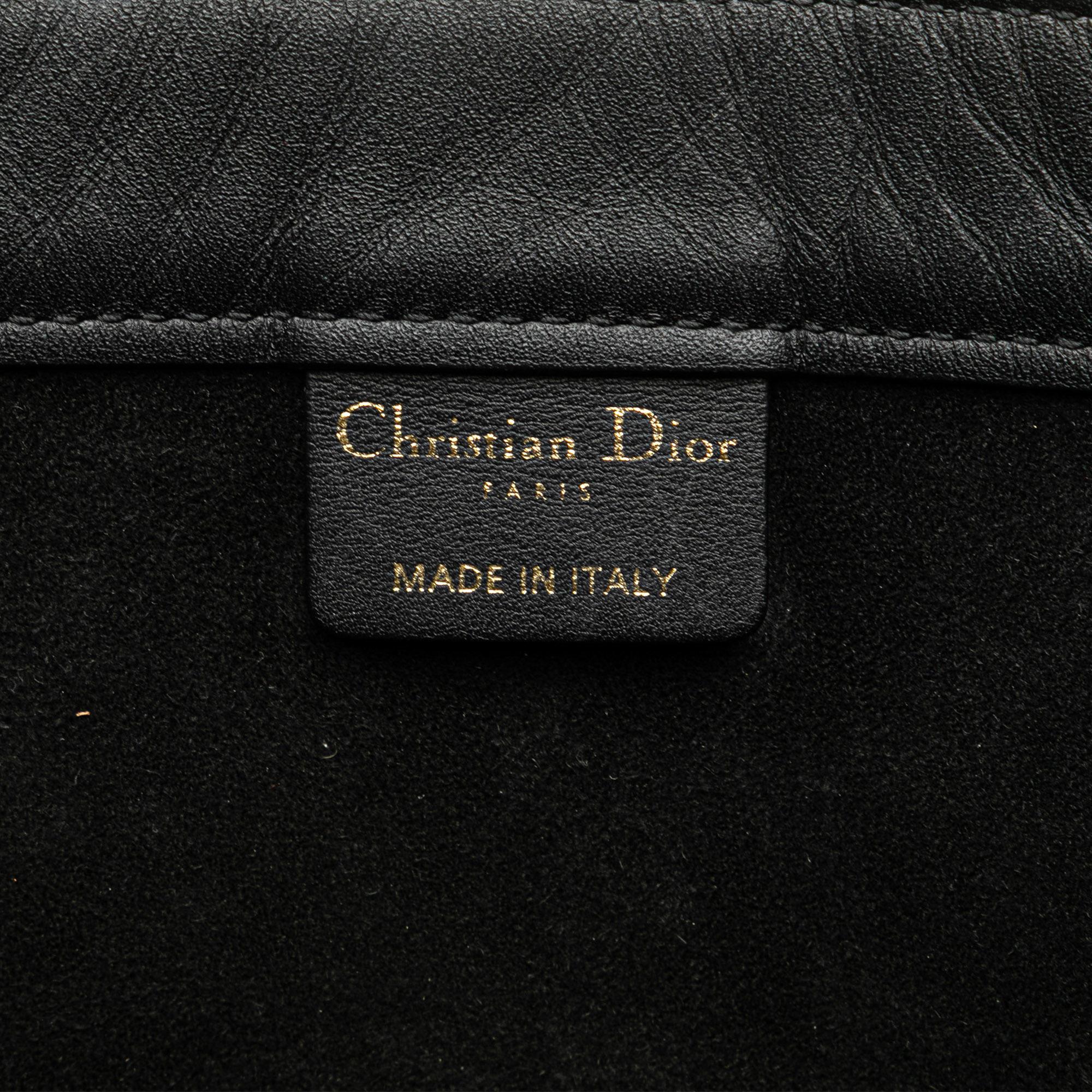 Dior Medium Embossed Leather Book Tote