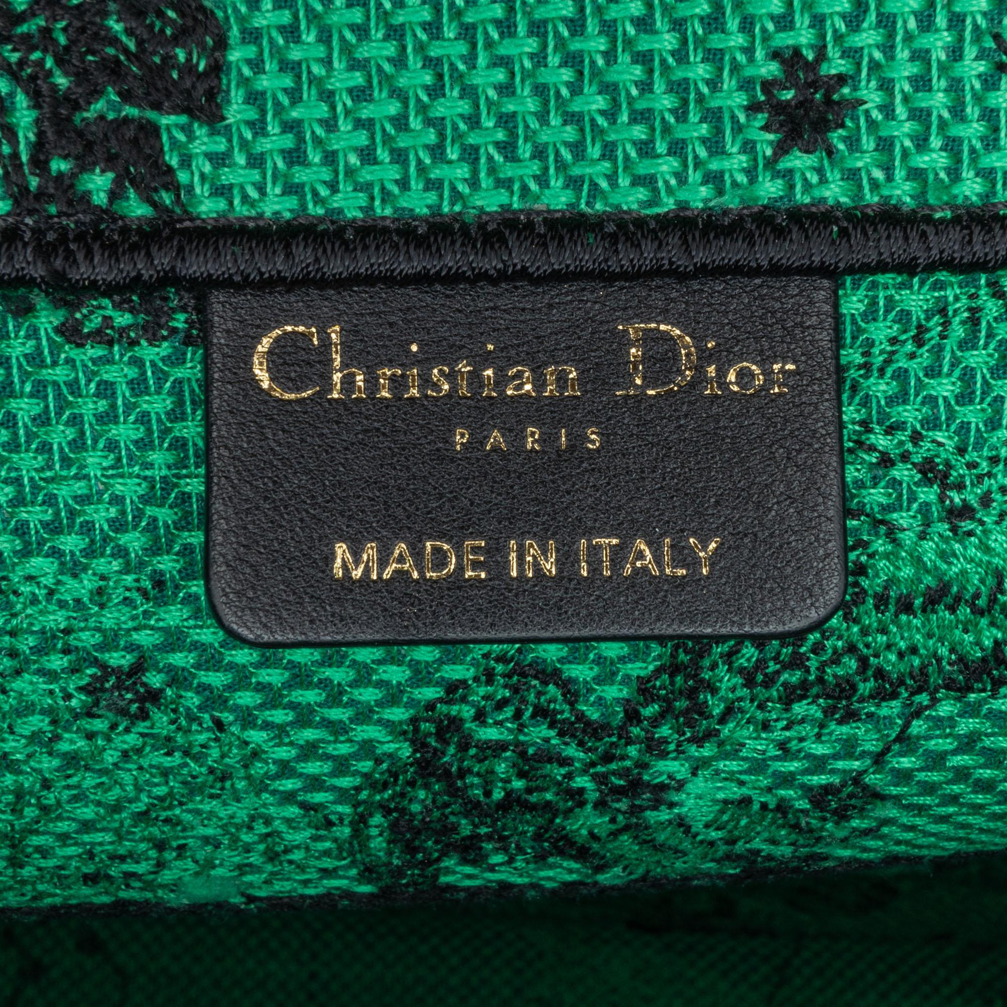 Dior Medium Embroidered Canvas Book Tote