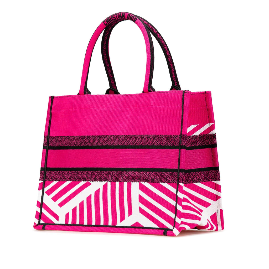 Dior Medium Embroidered Canvas Butterfly D Jungle Pop Book Tote