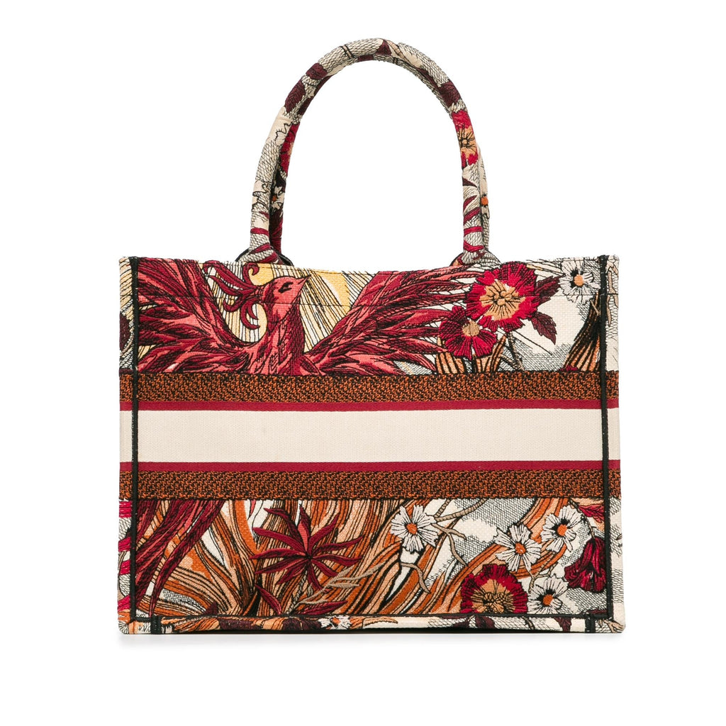 Dior Medium Embroidered Canvas Phoenix Book Tote (SHG-w6LiAS)