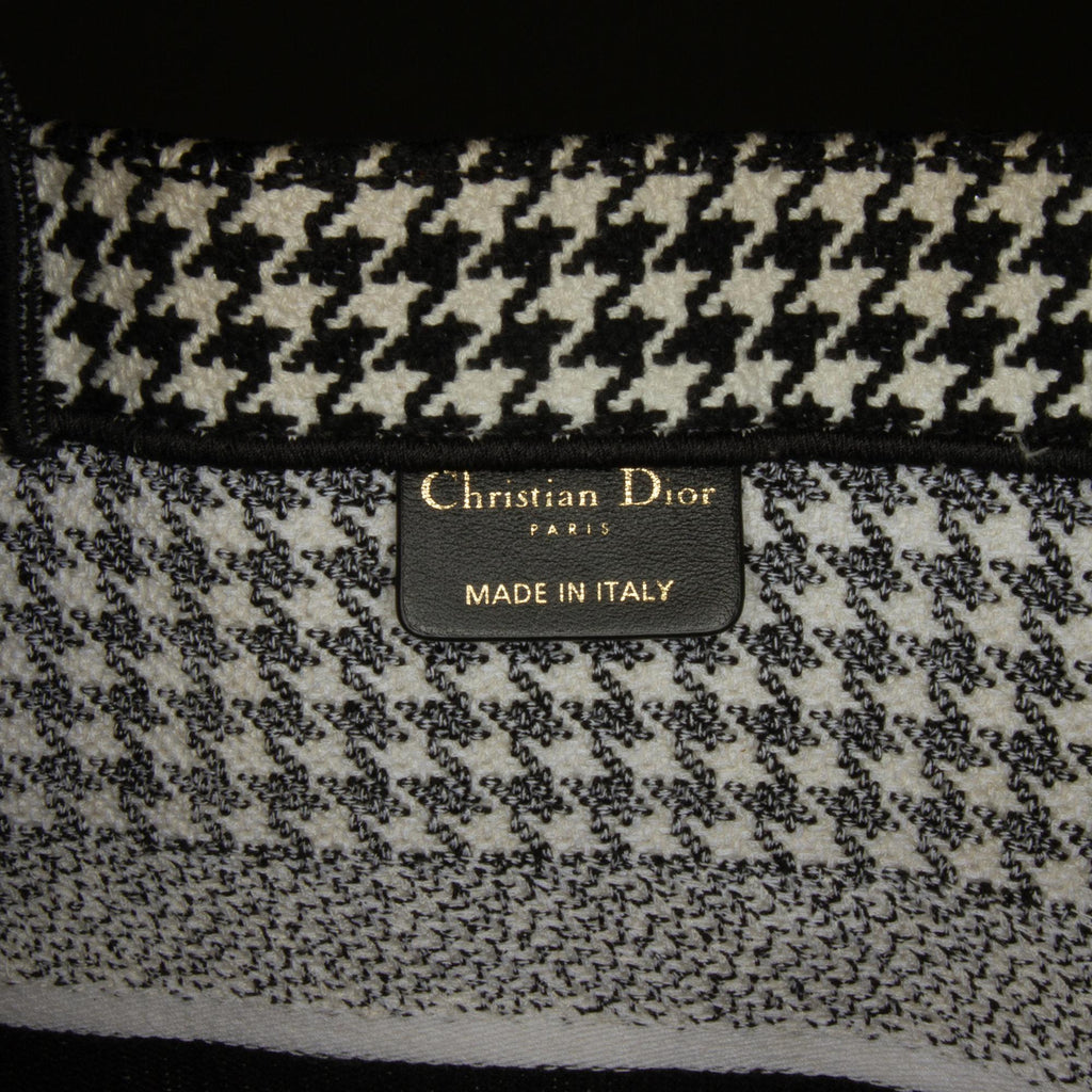 Dior Medium Houndstooth Book Tote (SHG-pPdPtp)