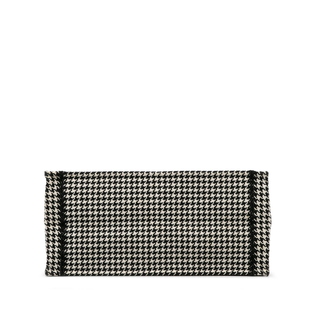 Dior Medium Houndstooth Embroidered Book Tote