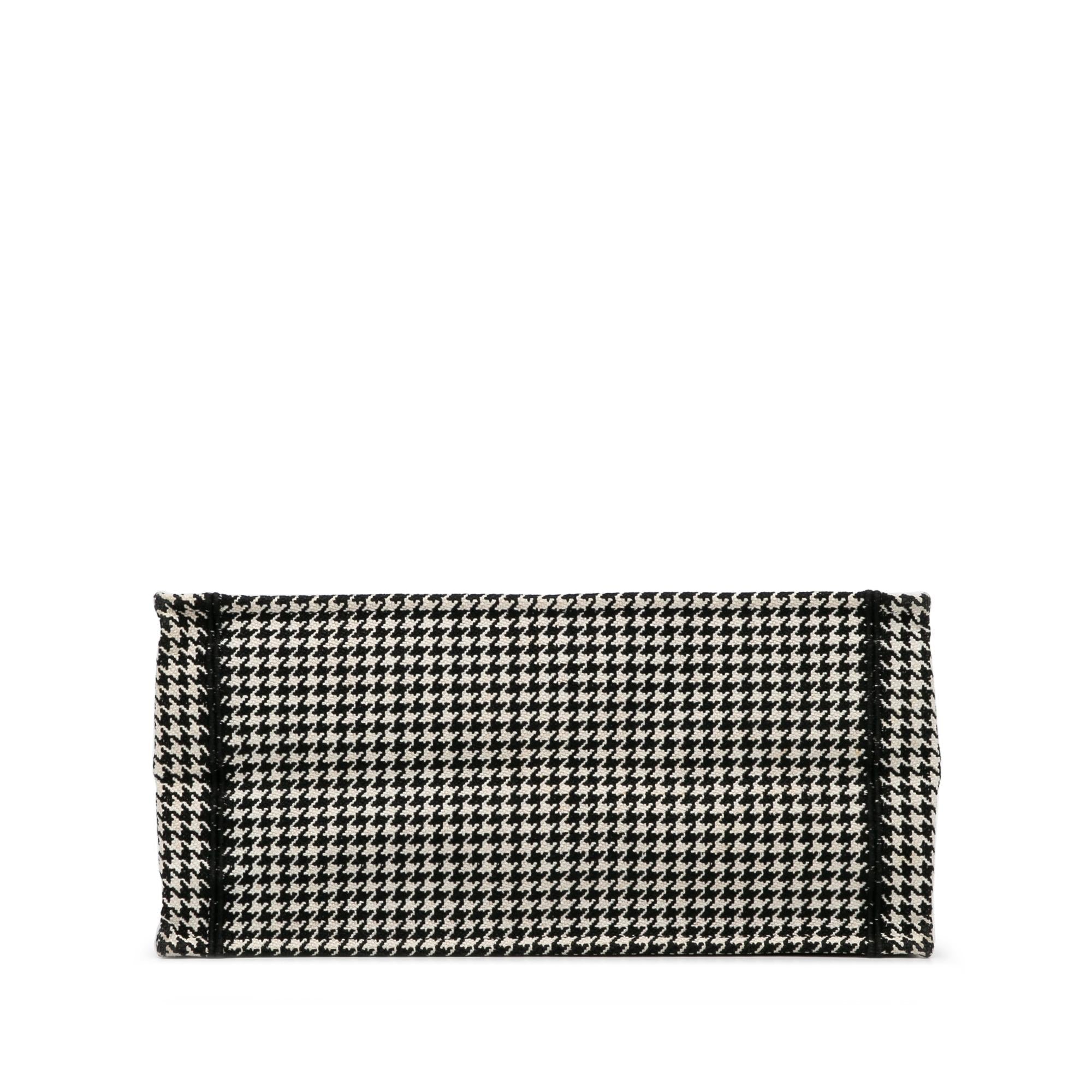 Dior Medium Houndstooth Embroidered Book Tote