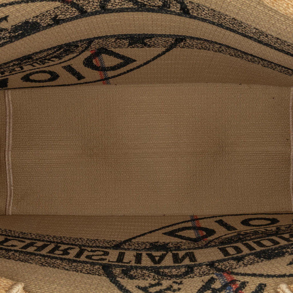 Dior Medium Jute Book Tote (SHG-UjhMOF)