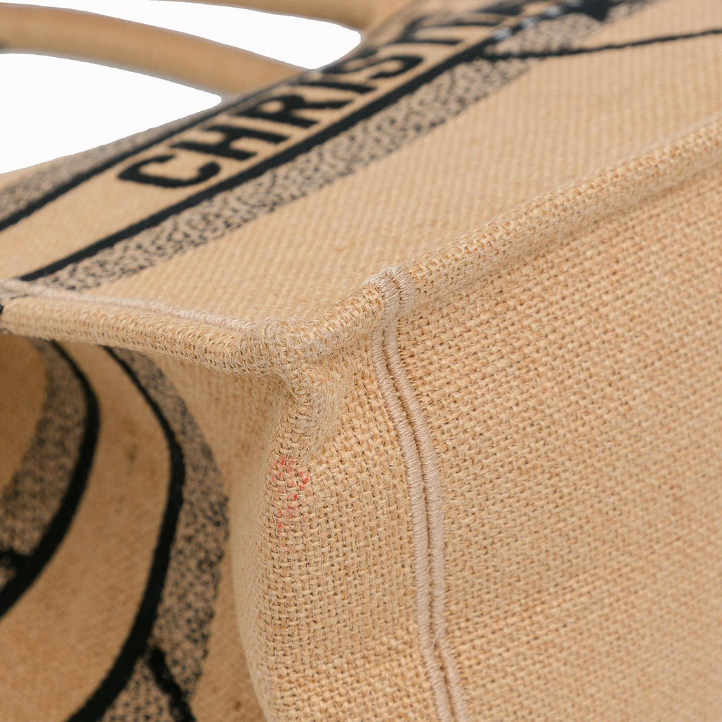 Dior Medium Jute Book Tote (SHG-zK2zwE)