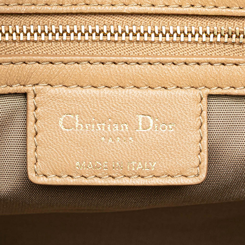 Dior Medium Lambskin Cannage Lady Dior Soft Shopping Tote