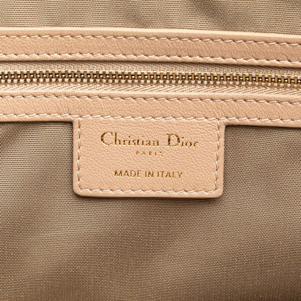Dior Medium Lambskin Cannage Soft Zipped Shopping Tote