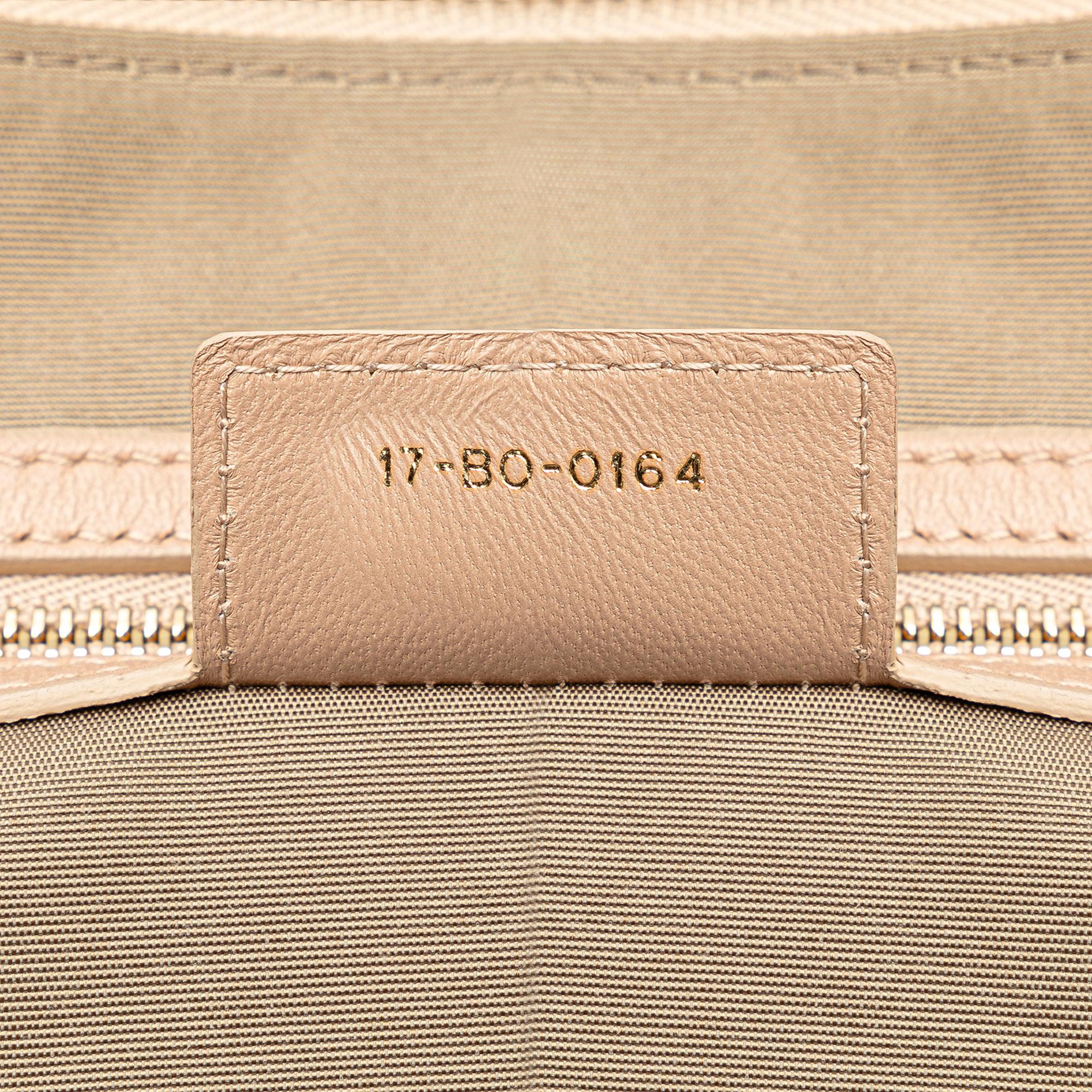 Dior Medium Lambskin Cannage Soft Zipped Shopping Tote