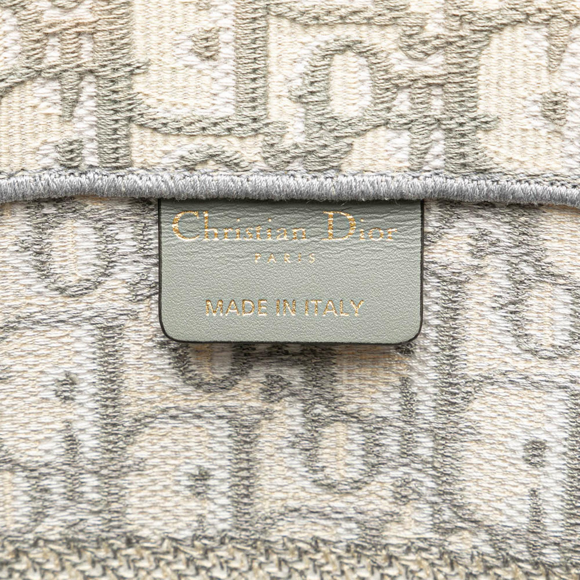 Dior Medium Oblique Canvas Book Tote