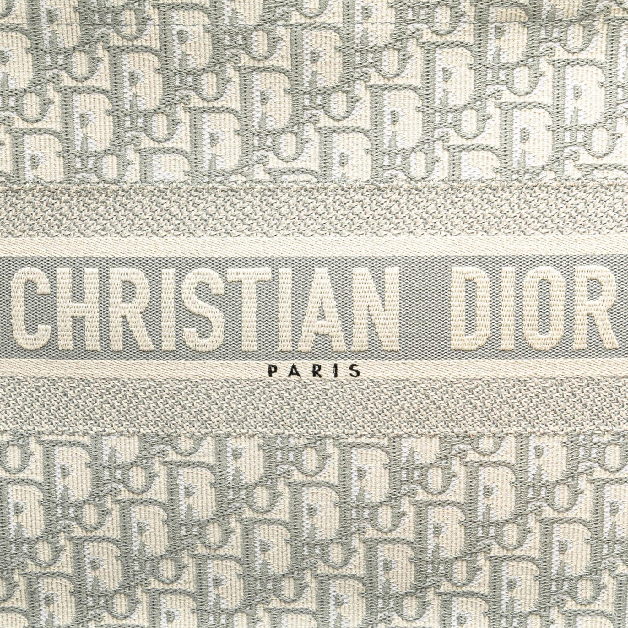 Dior Medium Oblique Canvas Book Tote