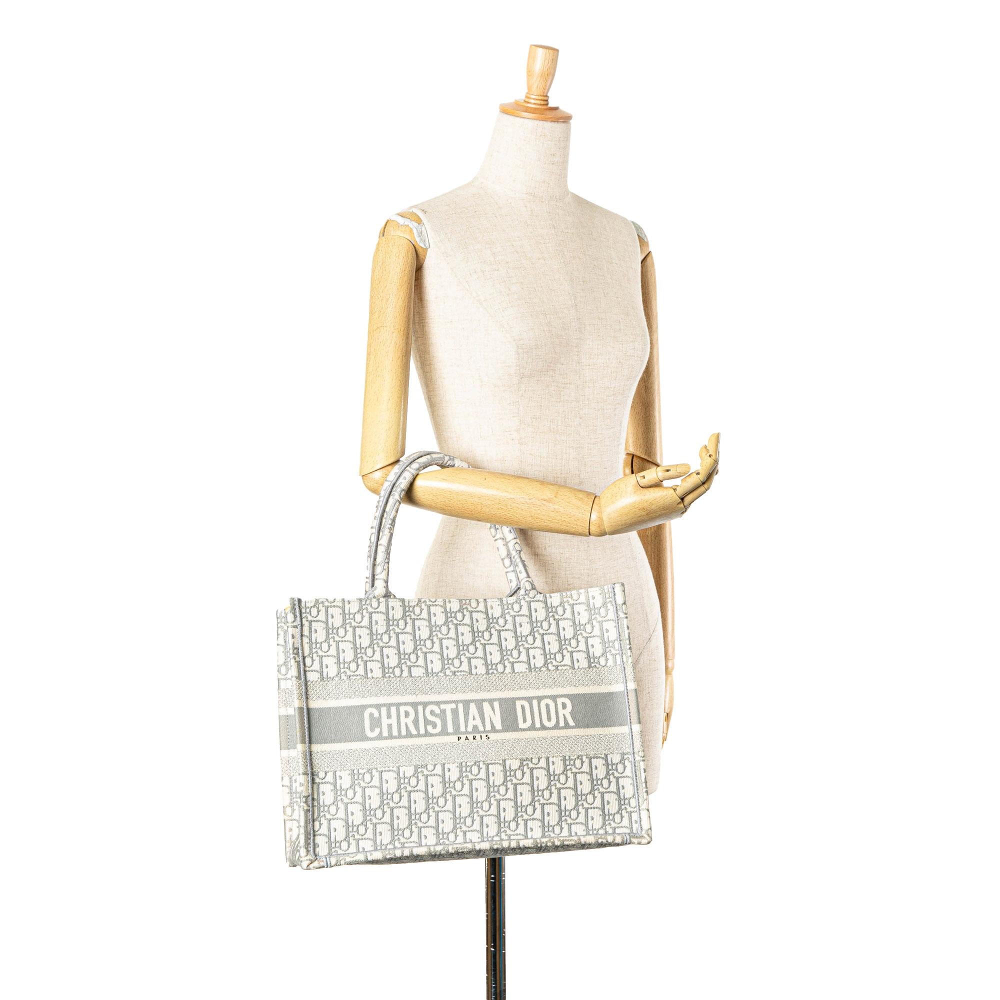 Dior Medium Oblique Canvas Book Tote