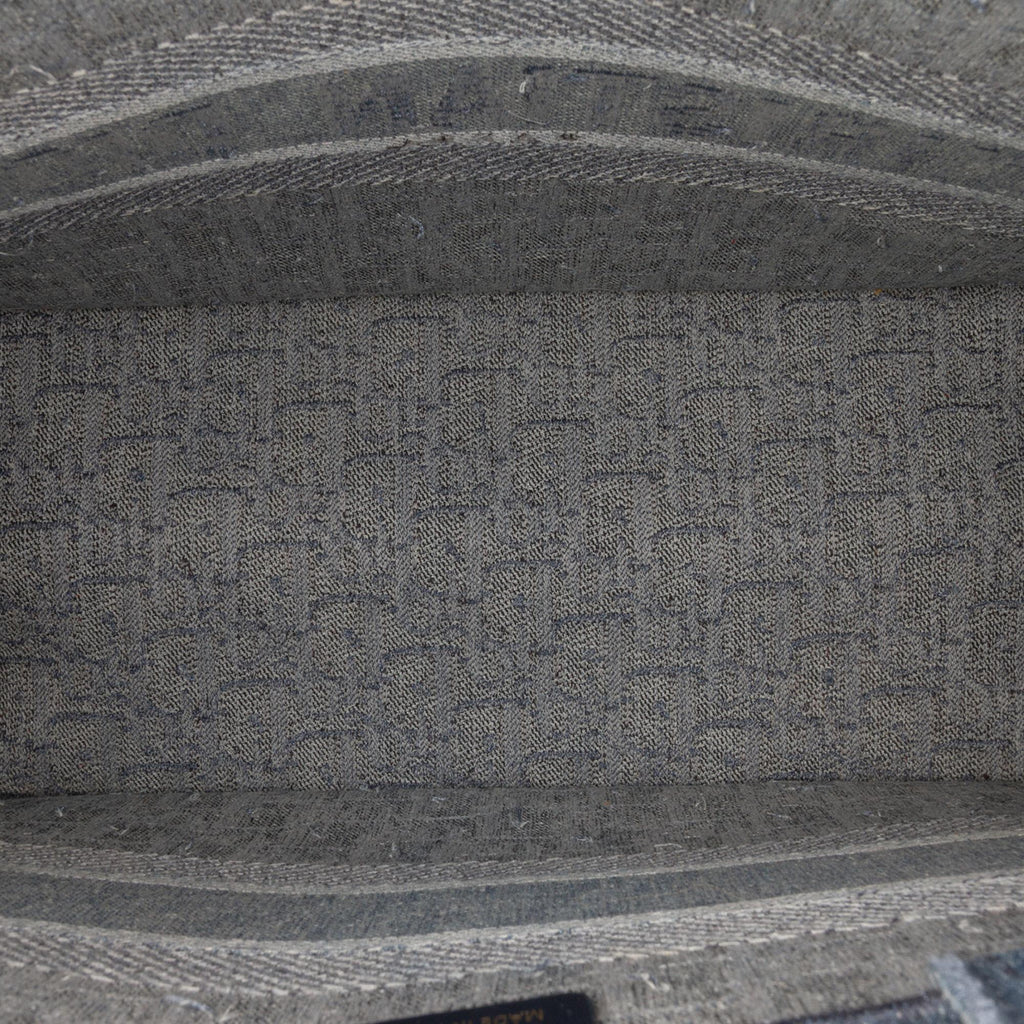 Dior Medium Oblique Denim Book Tote