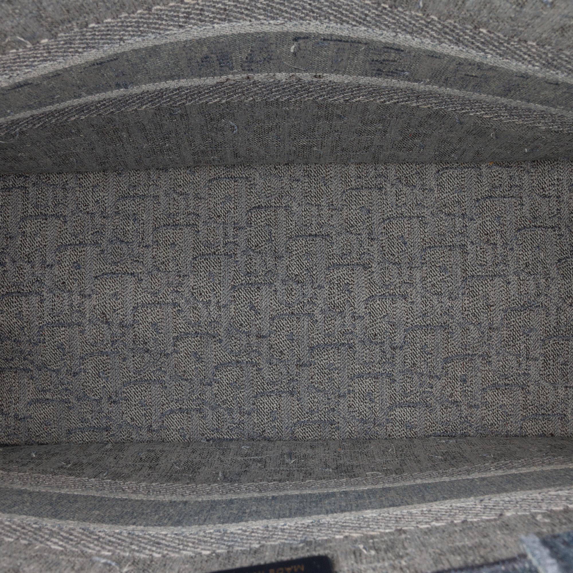 Dior Medium Oblique Denim Book Tote