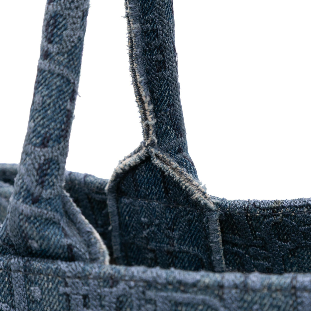 Dior Medium Oblique Denim Book Tote