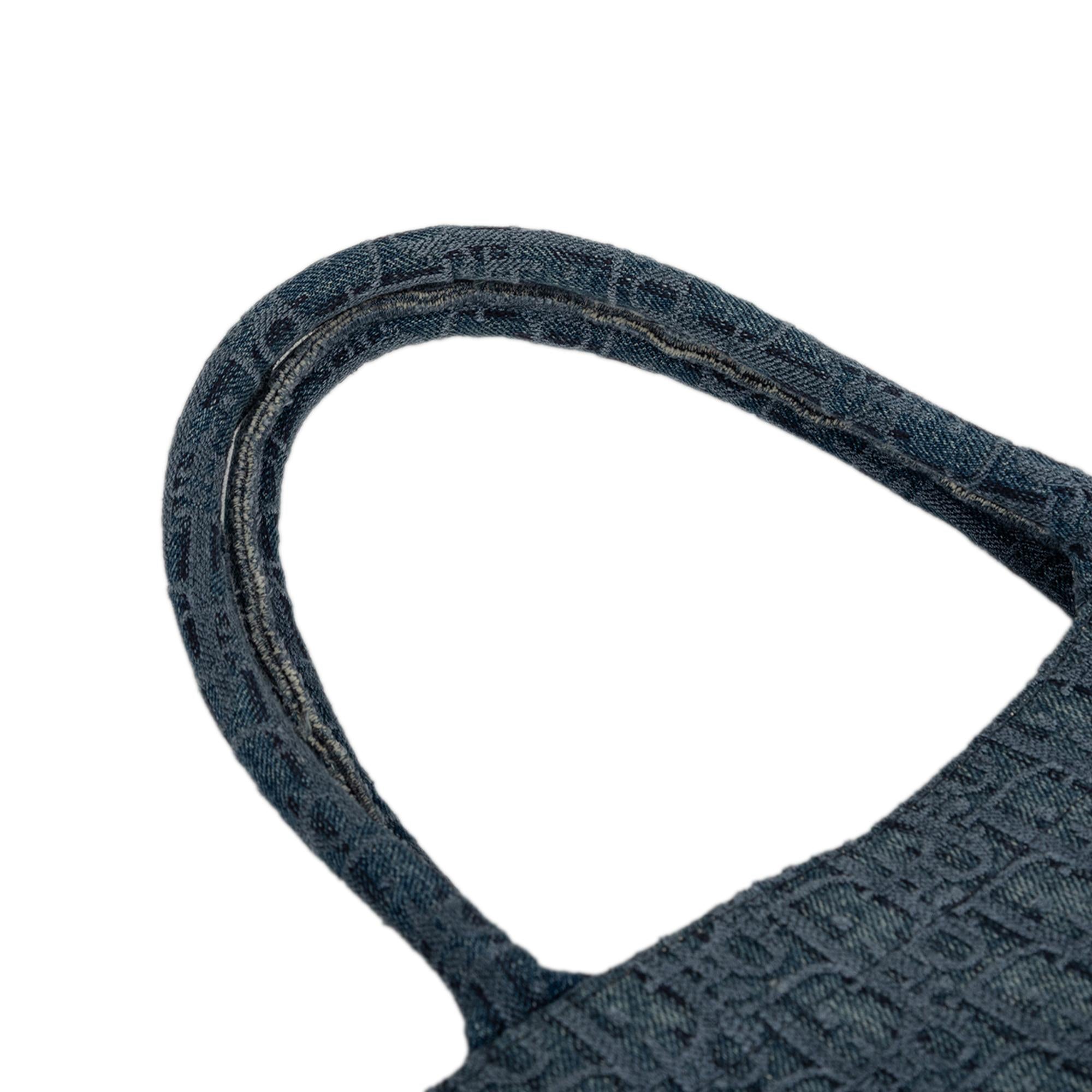 Dior Medium Oblique Denim Book Tote