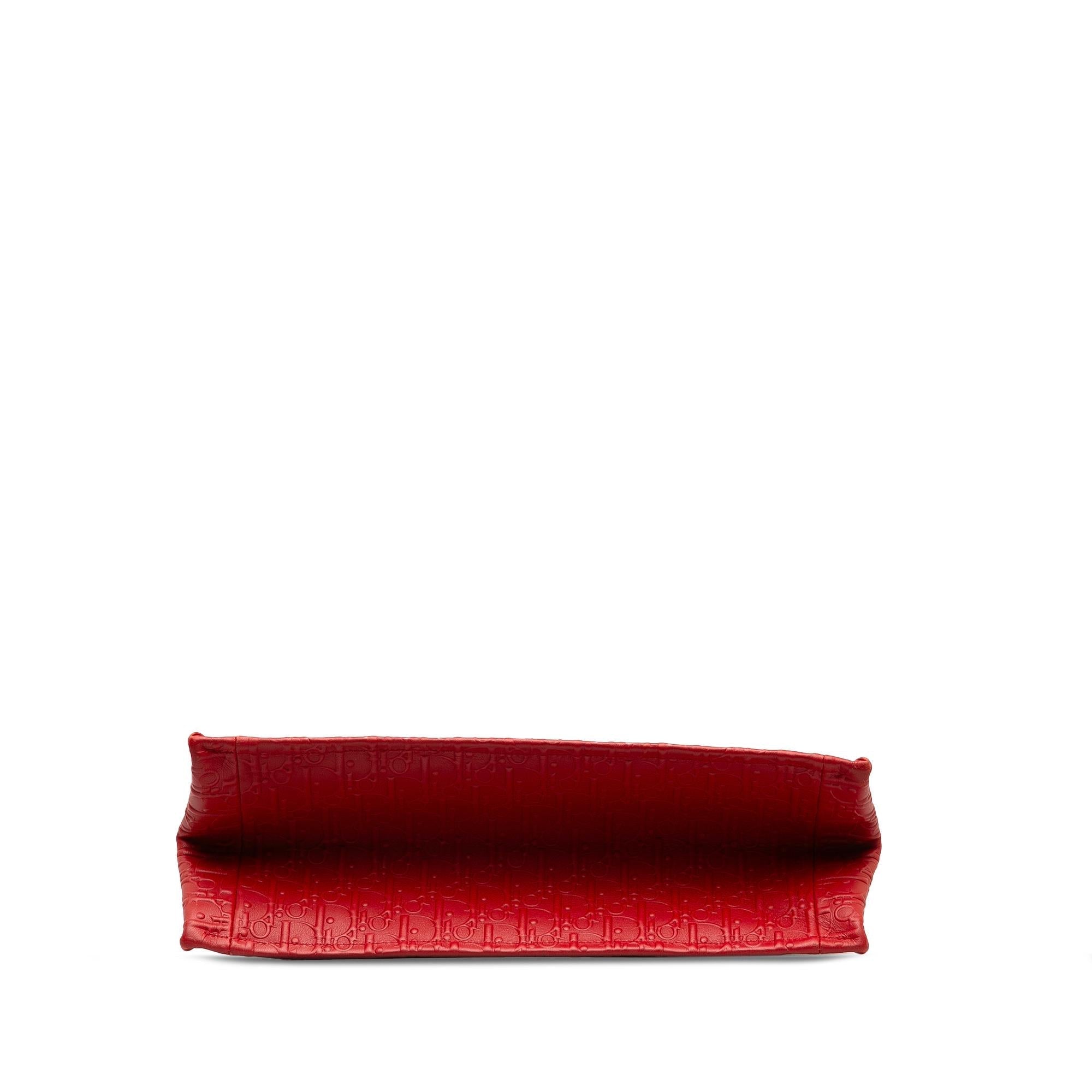 Dior Medium Oblique Embossed Leather Book Tote (SHG-iqfn3c)