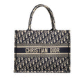 Dior Medium Oblique Embroidered Canvas Book Tote