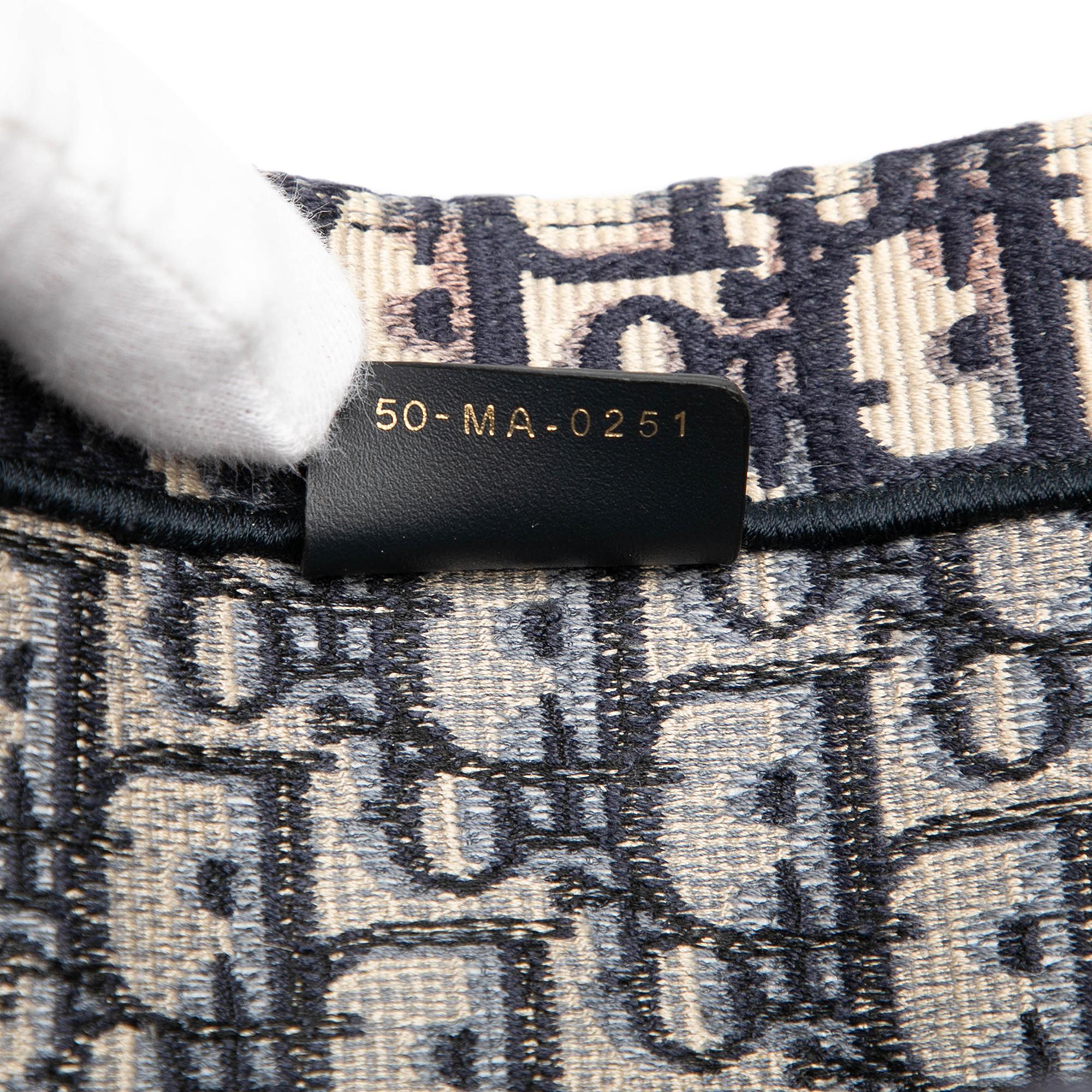 Dior Medium Oblique Embroidered Canvas Book Tote