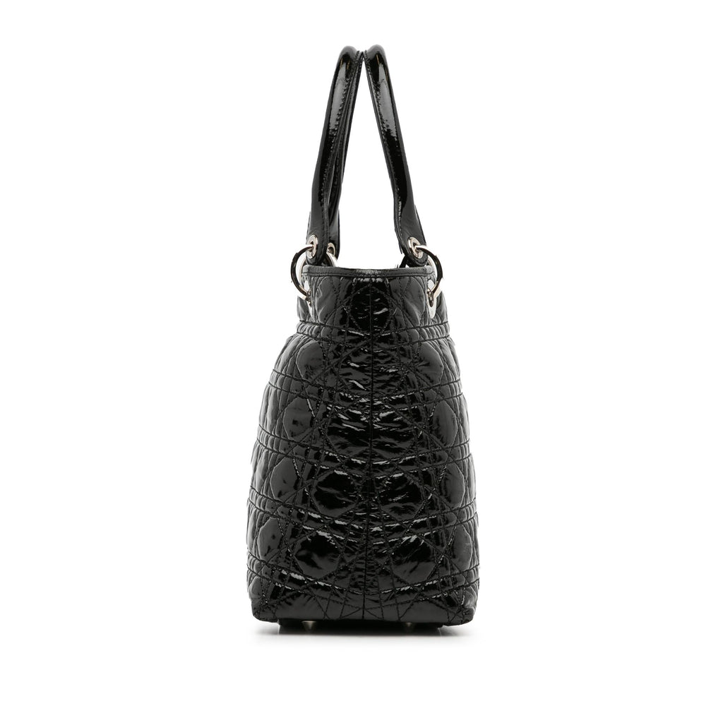 Dior Medium 1:1 Rep Cannage Lady Dior Soft Shopping Tote (SHG-l67PuF)