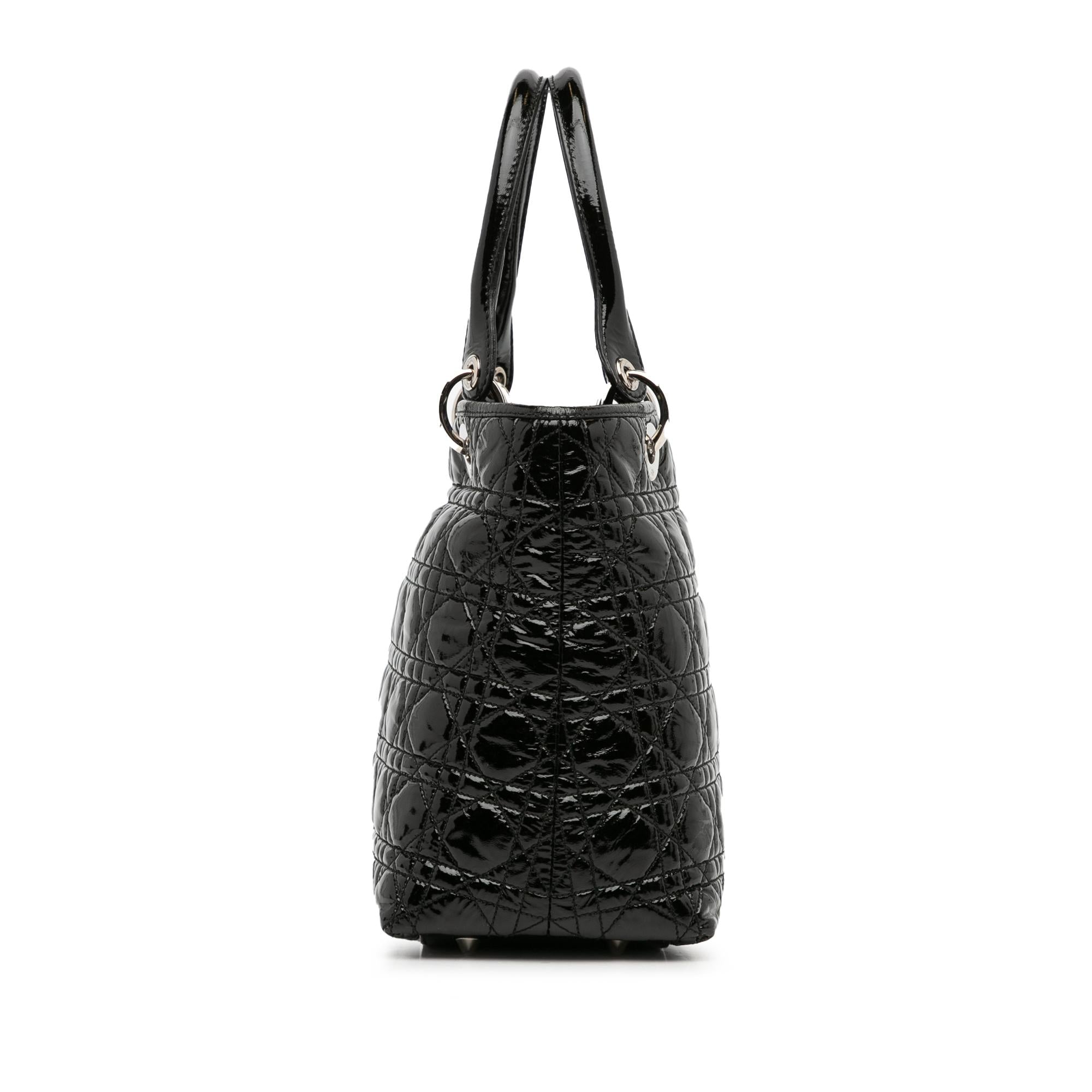 Dior Medium 1:1 Rep Cannage Lady Dior Soft Shopping Tote (SHG-l67PuF)