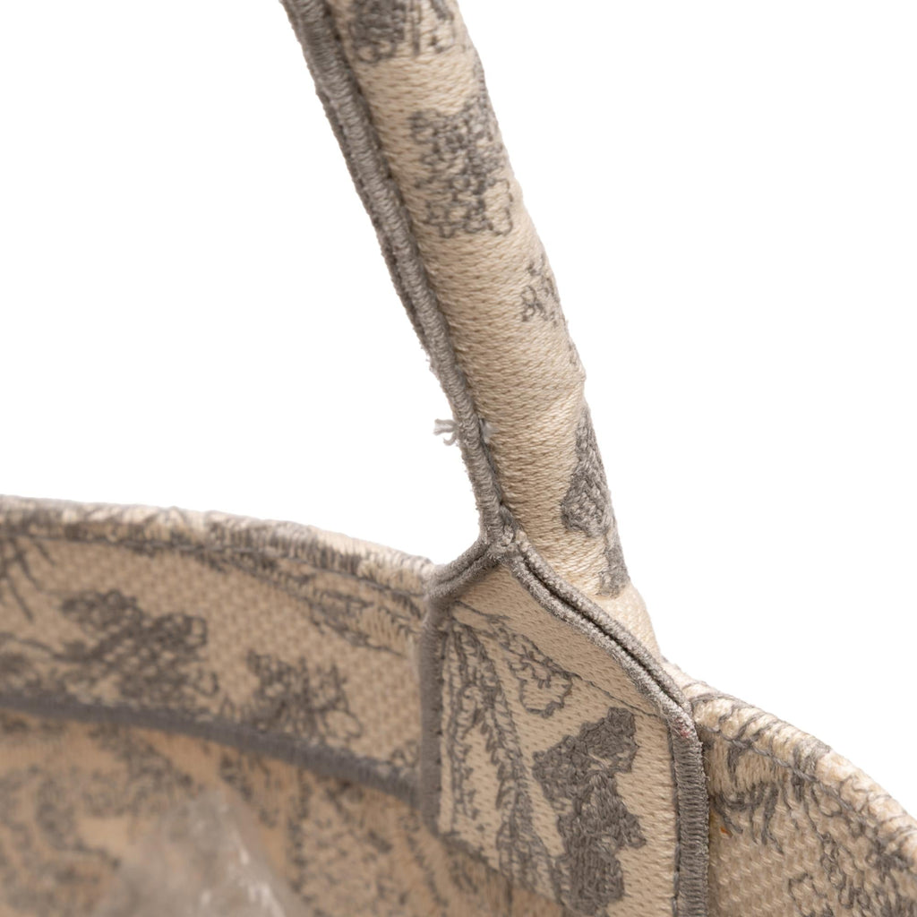 Dior Medium Toile de Jouy Reverse Embroidered Canvas Book Tote