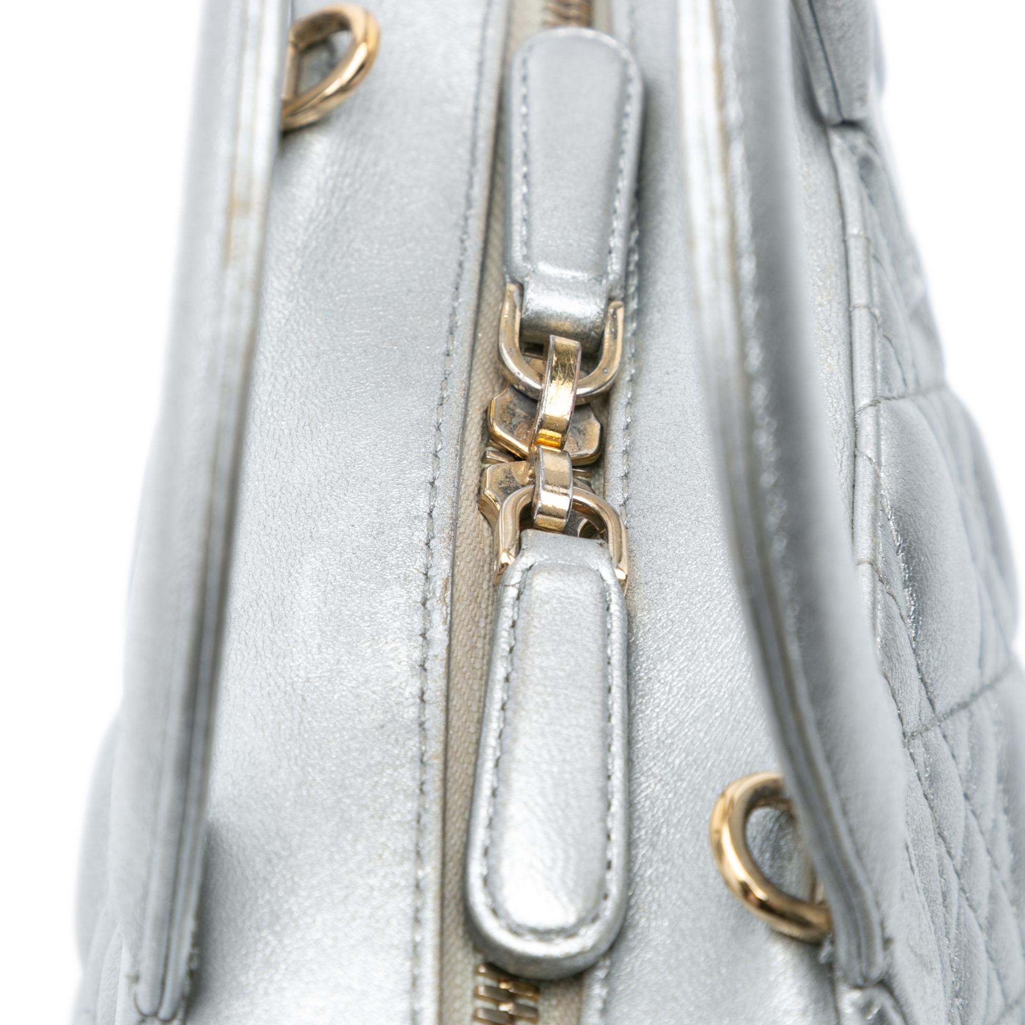 Dior Metallic Lambskin Cannage Lily Tote