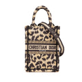 Dior Mini Canvas Mizza Vertical Book Tote