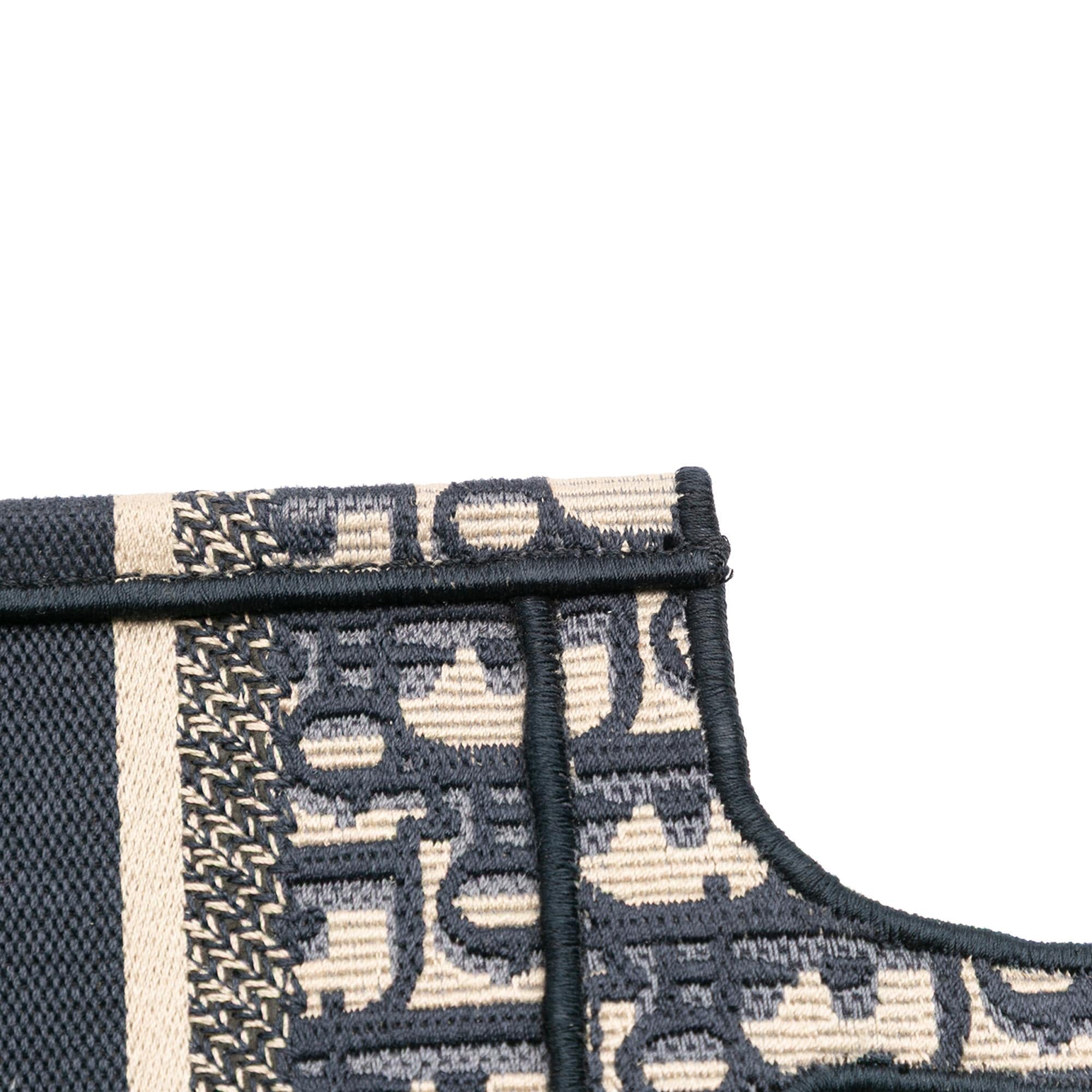 Dior Mini Oblique Canvas Book Tote